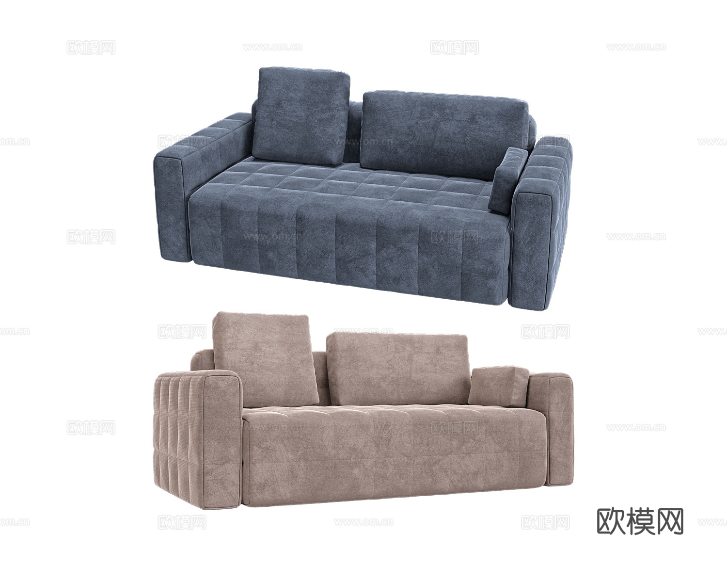 KULT 双人沙发3d模型下载