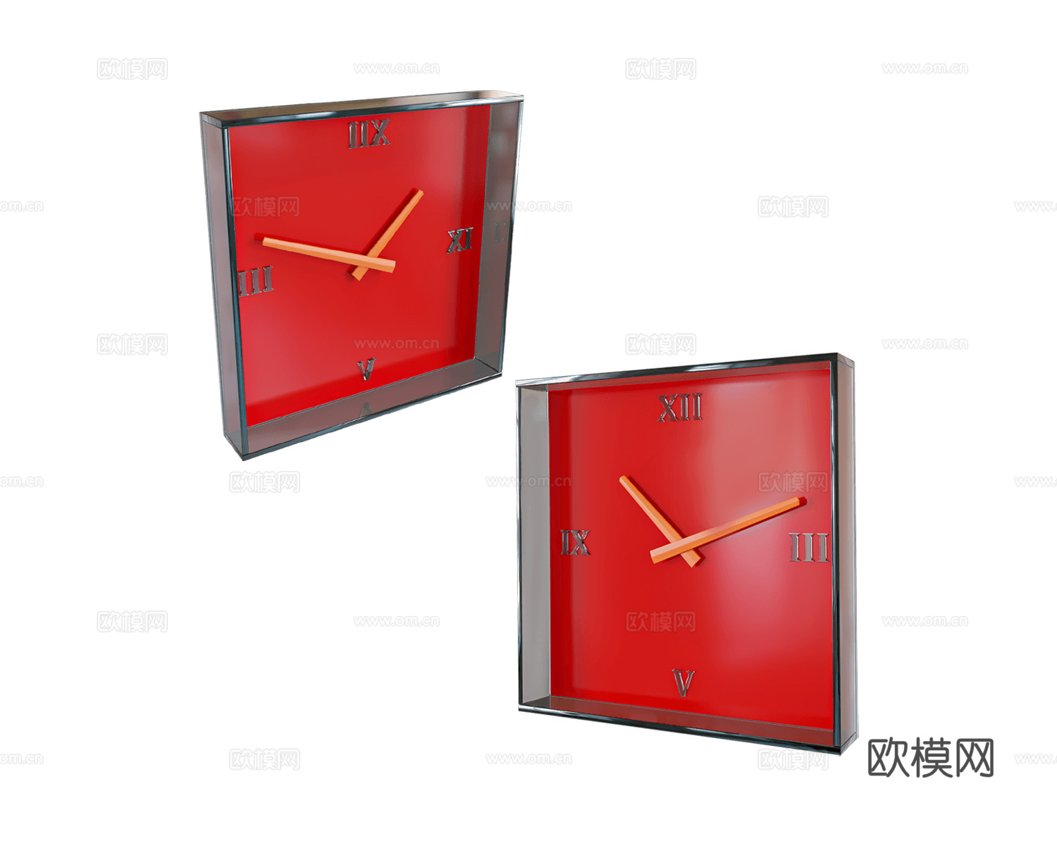 Kartell 摆件时钟 闹钟3d模型下载