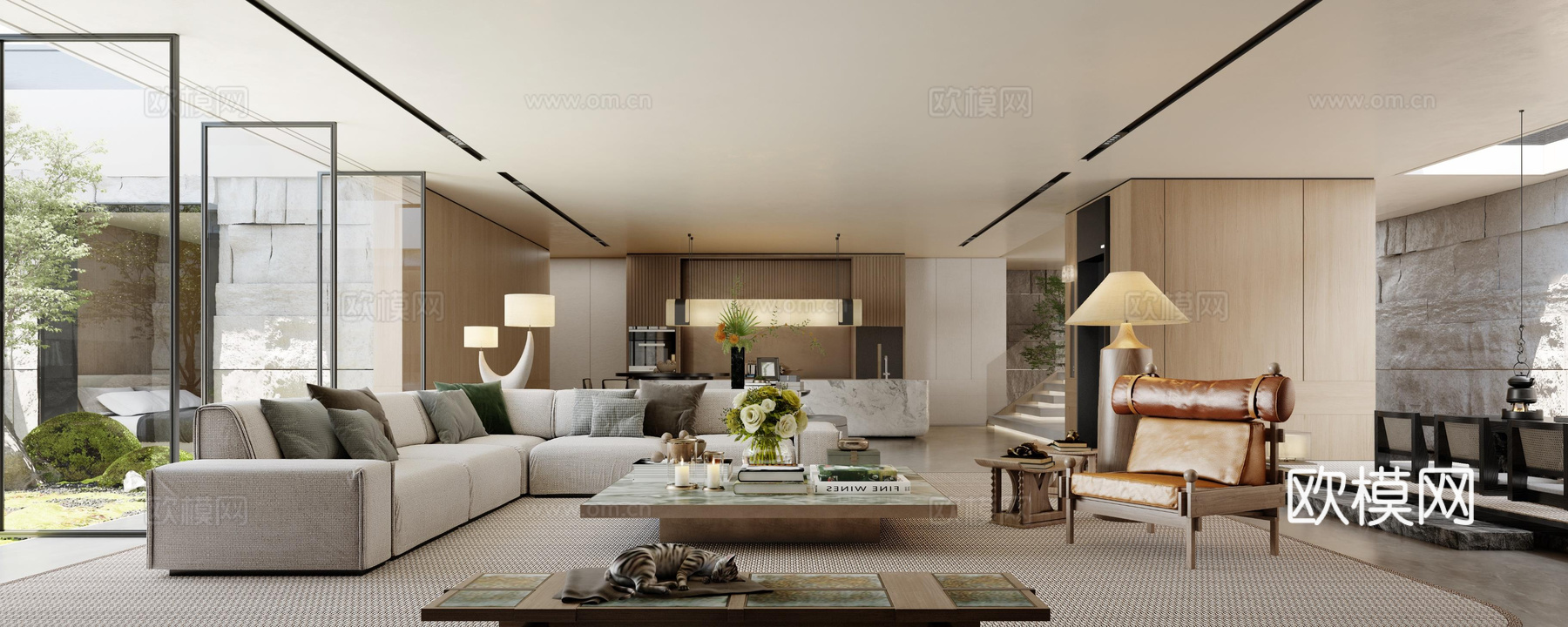 轻奢别墅 样板间 最新全套施工图 效果图合集cad施工图