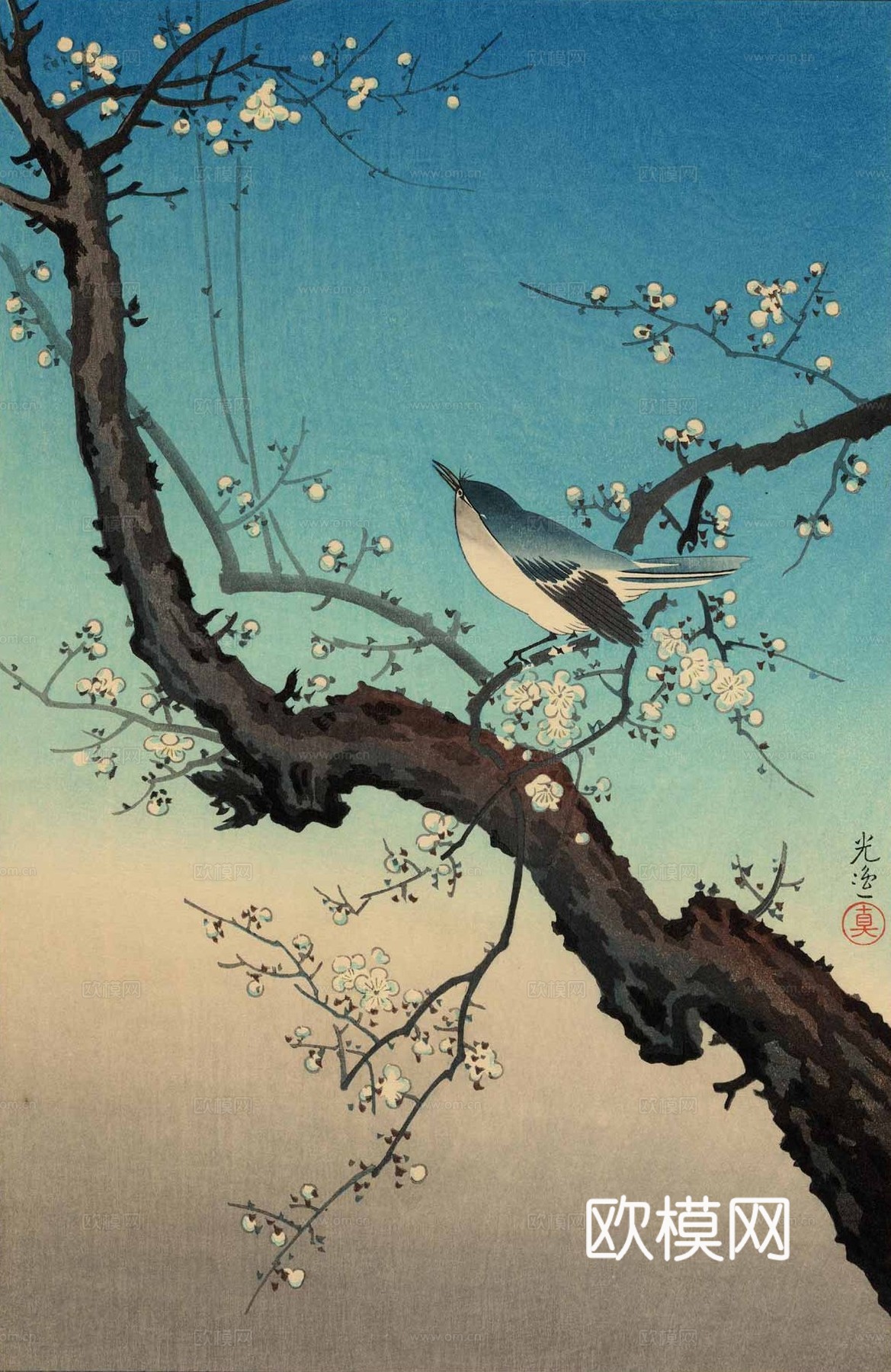 日本浮世绘风景画，日本著名景点风景画74