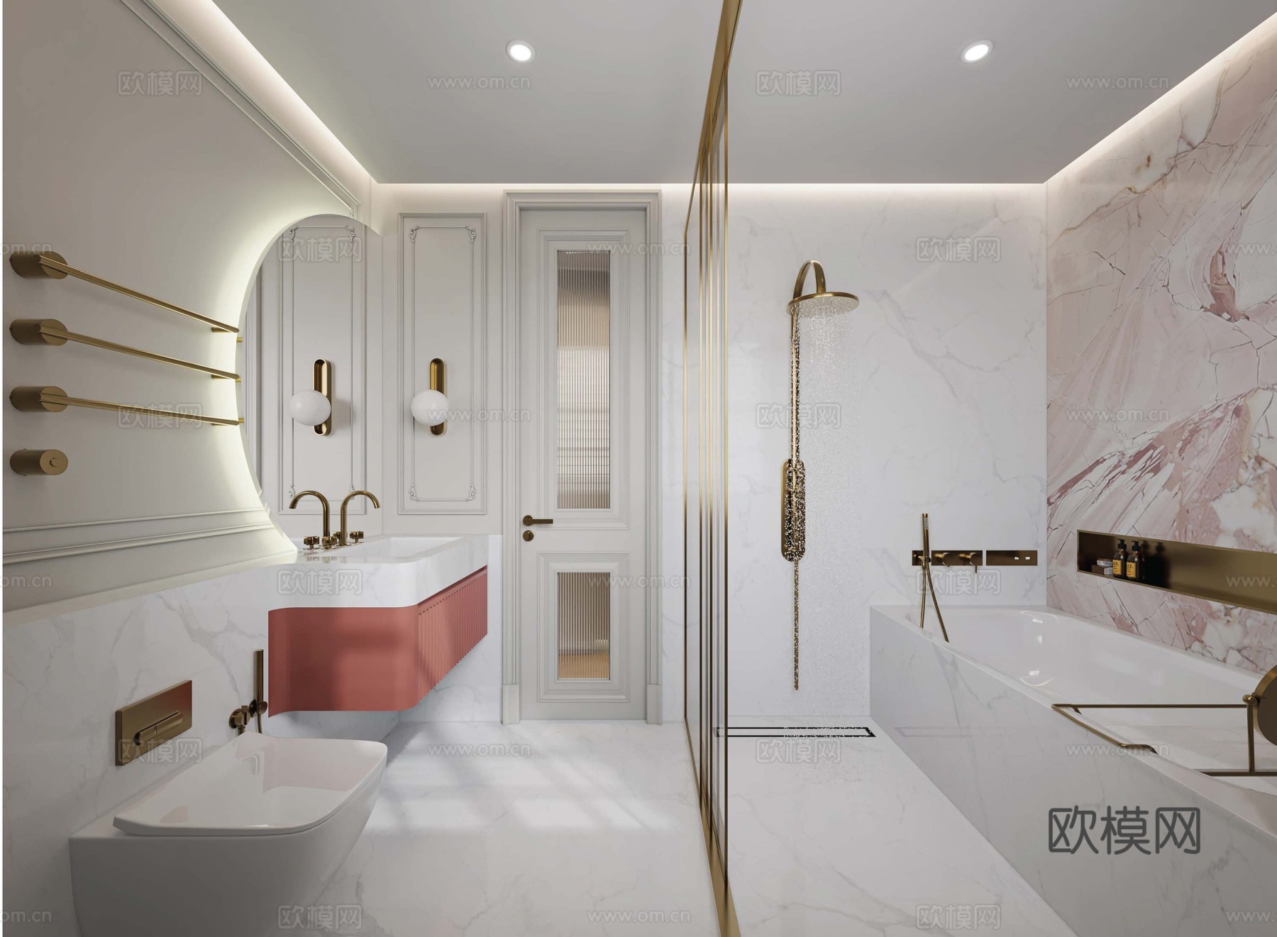 法式别墅 样板间 最新全套施工图 效果图合集cad施工图