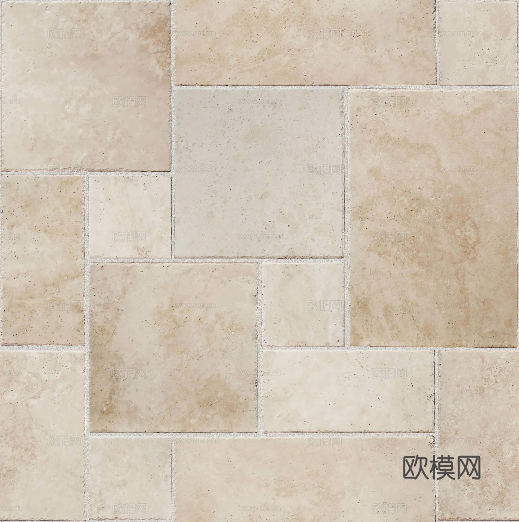 仿古砖_米黄色莱姆石地砖_罗马拼地砖_古堡砖