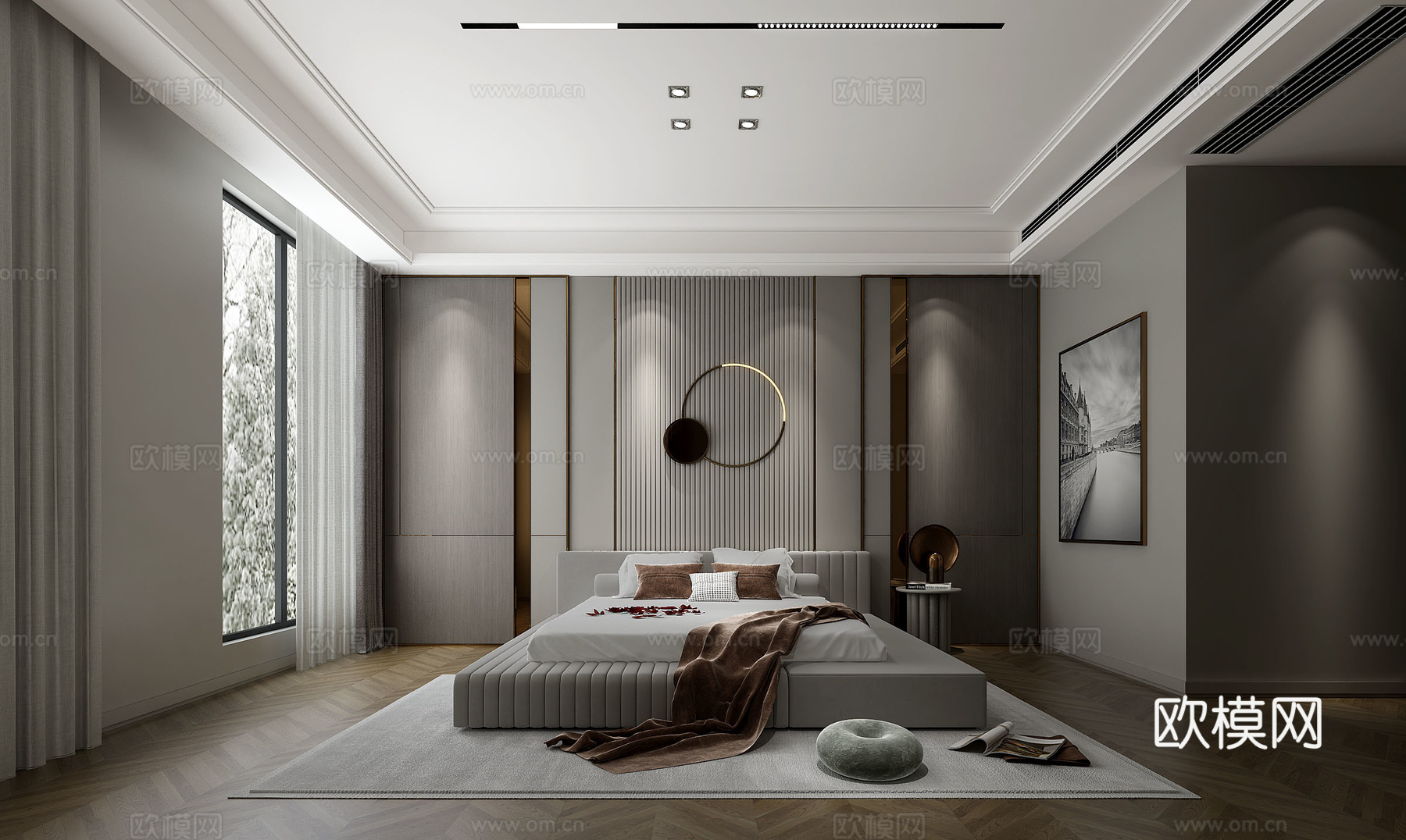 法式别墅 样板间 最新全套施工图 效果图合集cad施工图