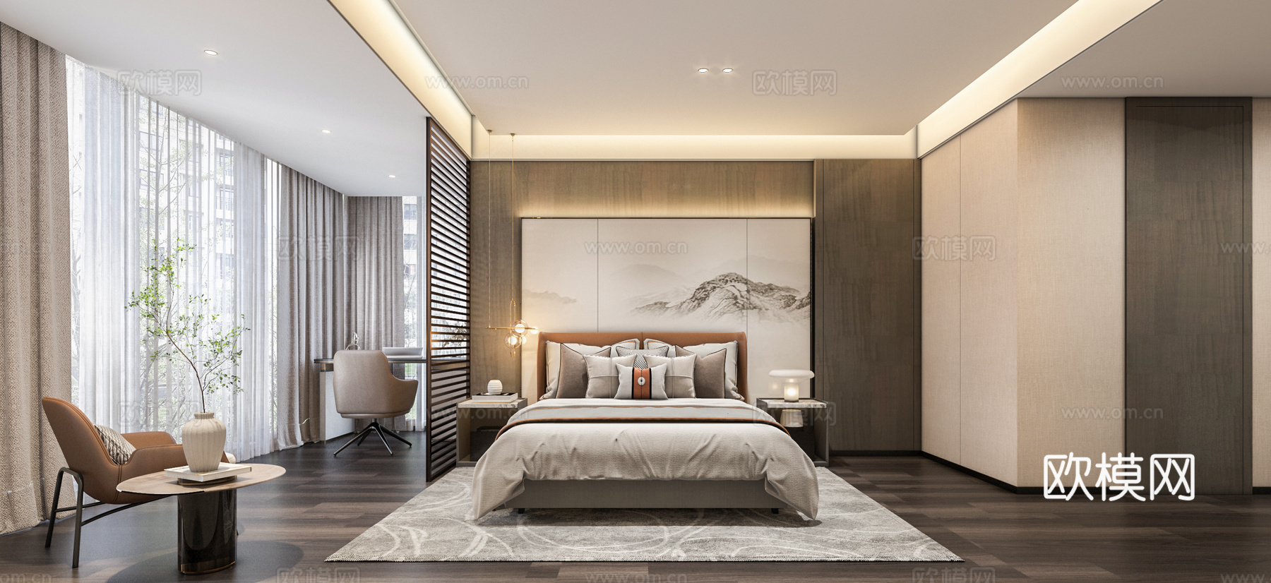 轻奢别墅 样板间 最新全套施工图 效果图合集cad施工图