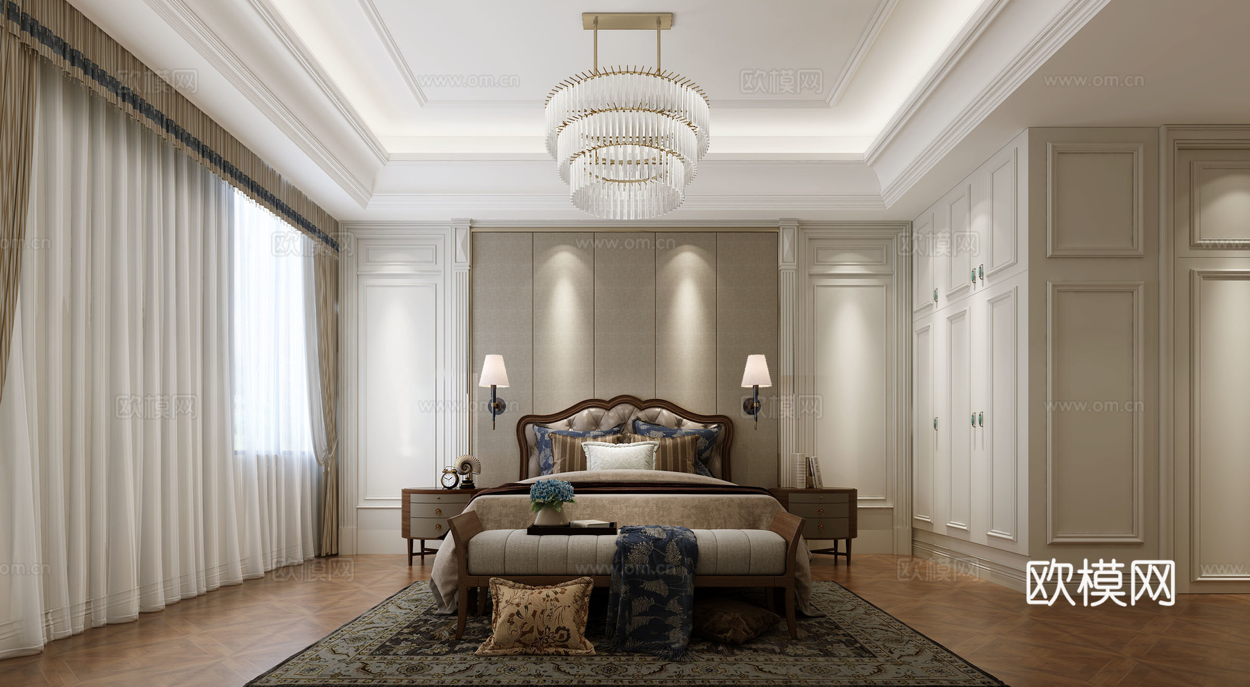 法式别墅 样板间 最新全套施工图 效果图合集cad施工图