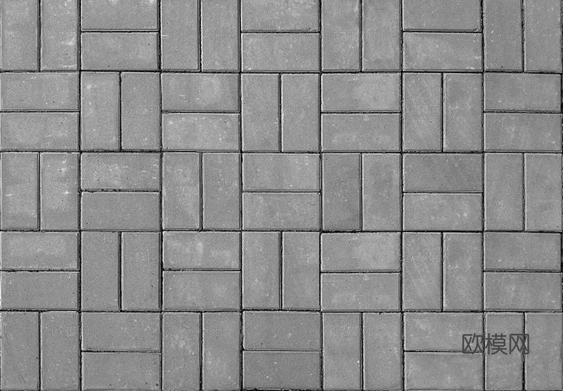 灰色透水砖地面