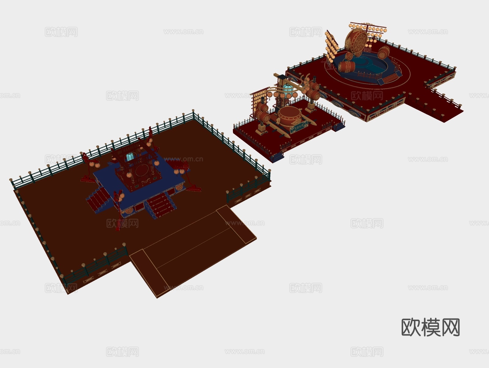 活动美陈舞台su模型