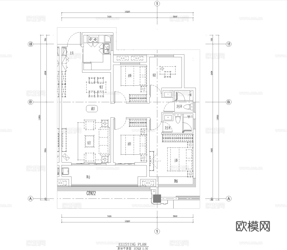 新中式大平层 样板间 最新全套施工图 效果图合集cad施工图