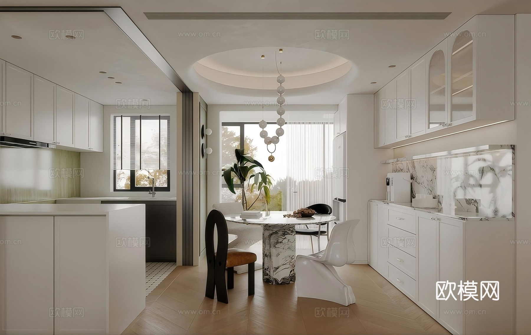 法式别墅 样板间 最新全套施工图 效果图合集cad施工图