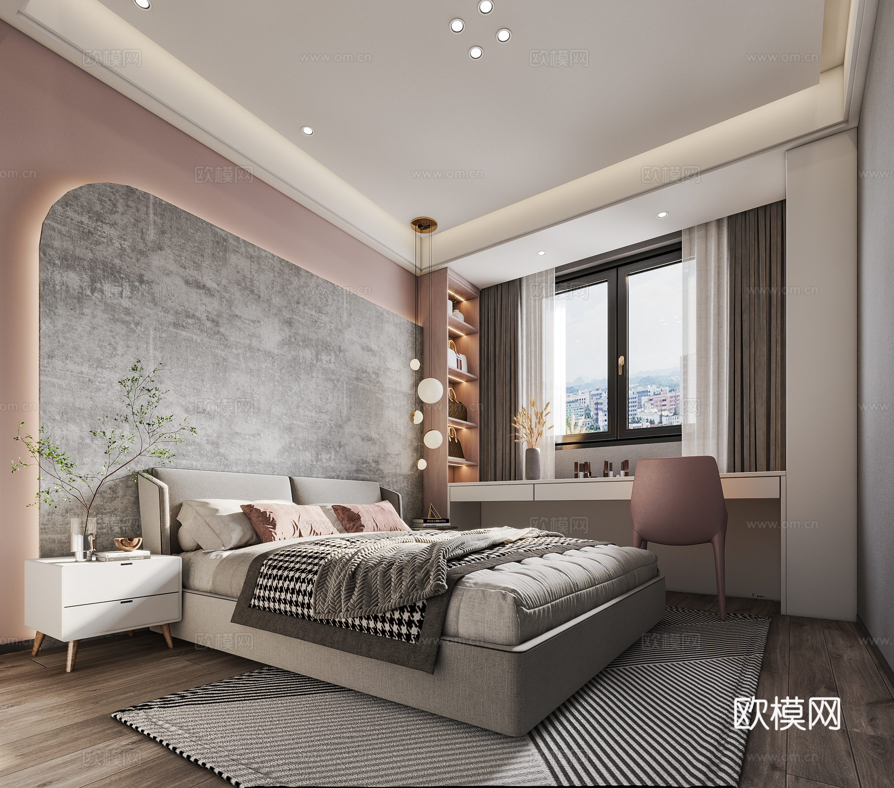 新中式大平层 样板间 最新全套施工图 效果图合集cad施工图