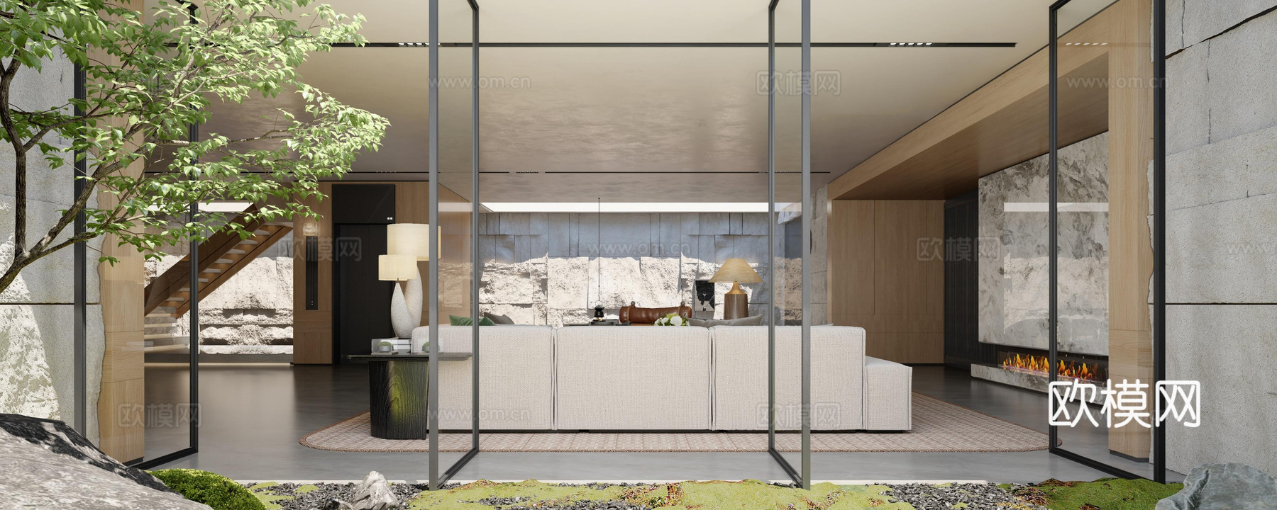 轻奢别墅 样板间 最新全套施工图 效果图合集cad施工图