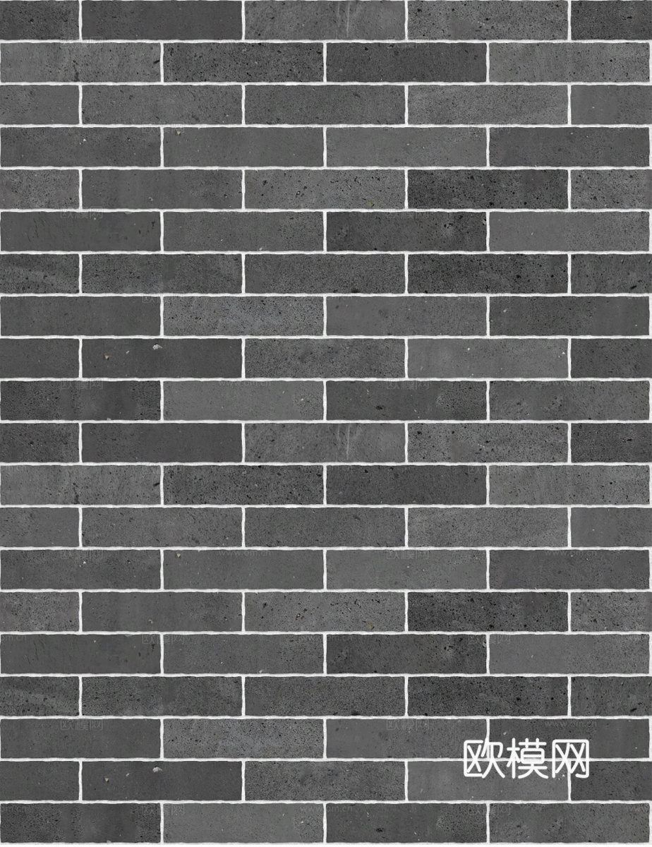 常用工字拼青砖墙