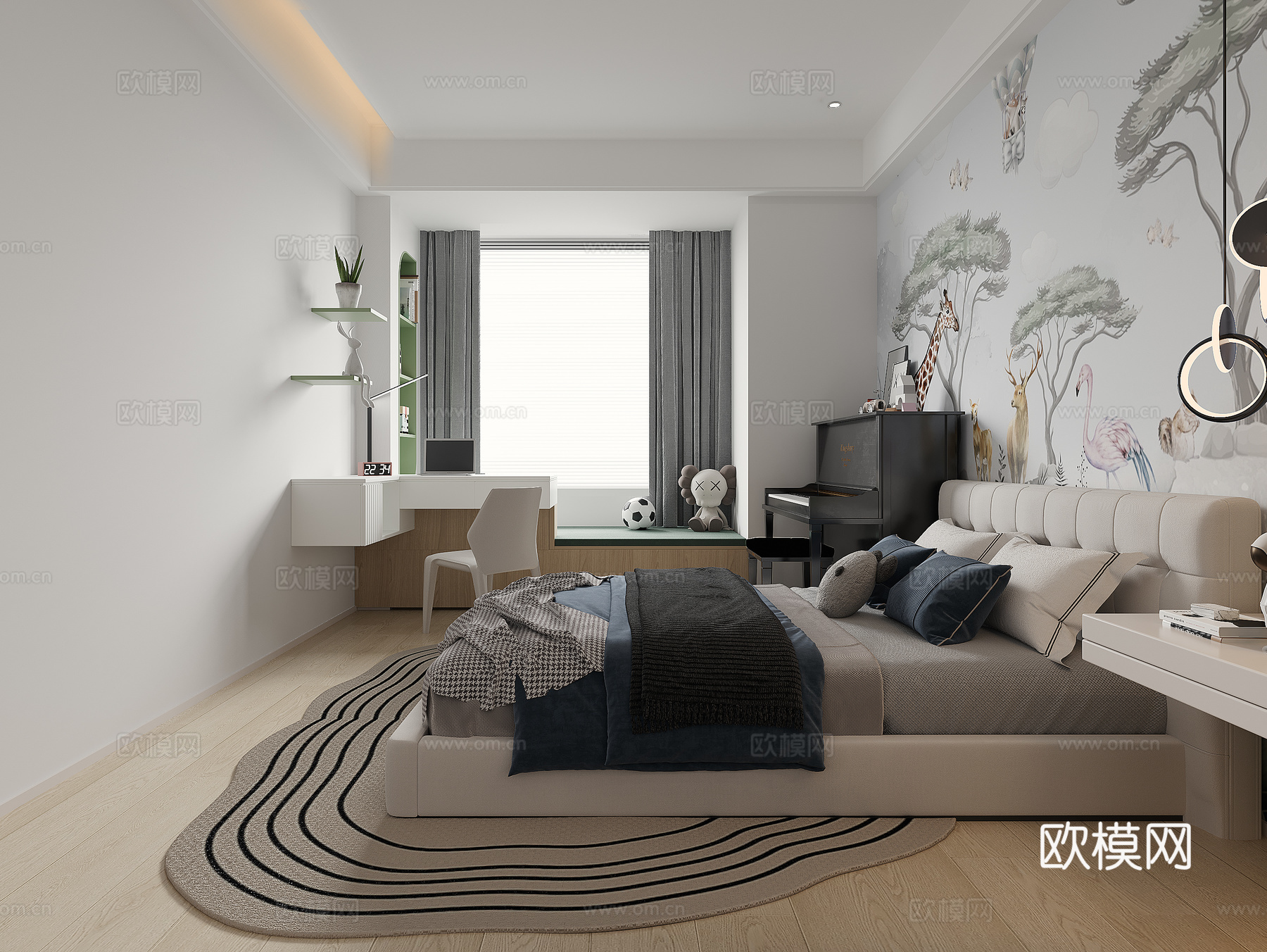 新中式大平层 样板间 最新全套施工图 效果图合集cad施工图