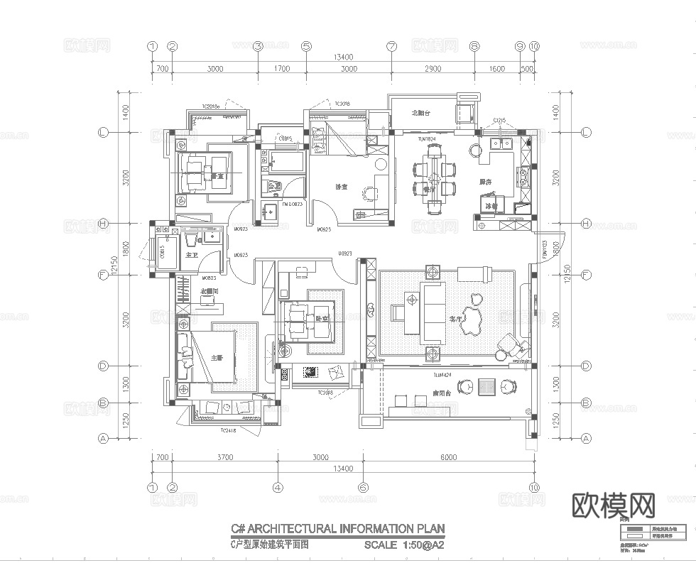 新中式大平层 样板间 最新全套施工图 效果图合集cad施工图