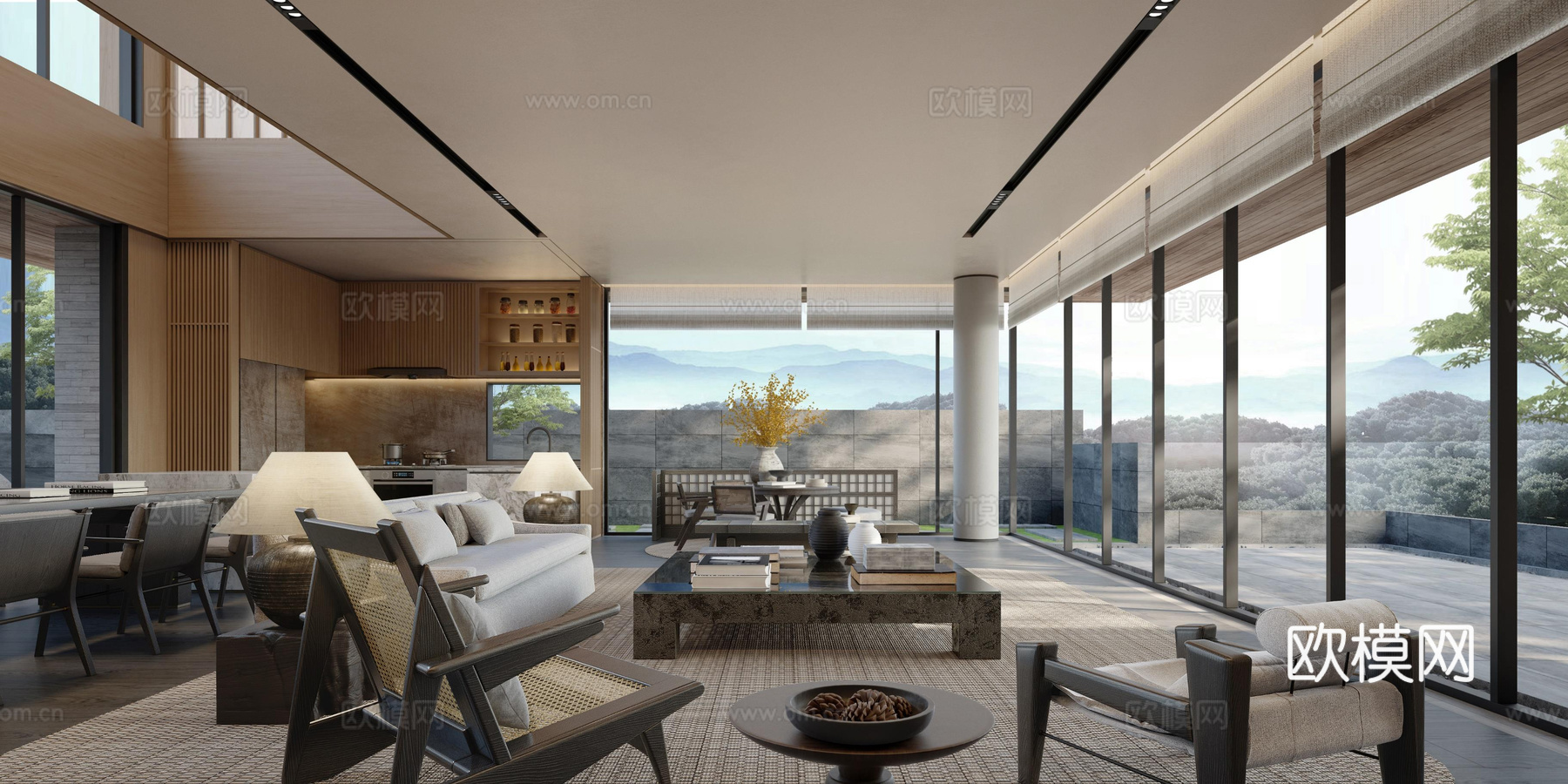 轻奢别墅 样板间 最新全套施工图 效果图合集cad施工图