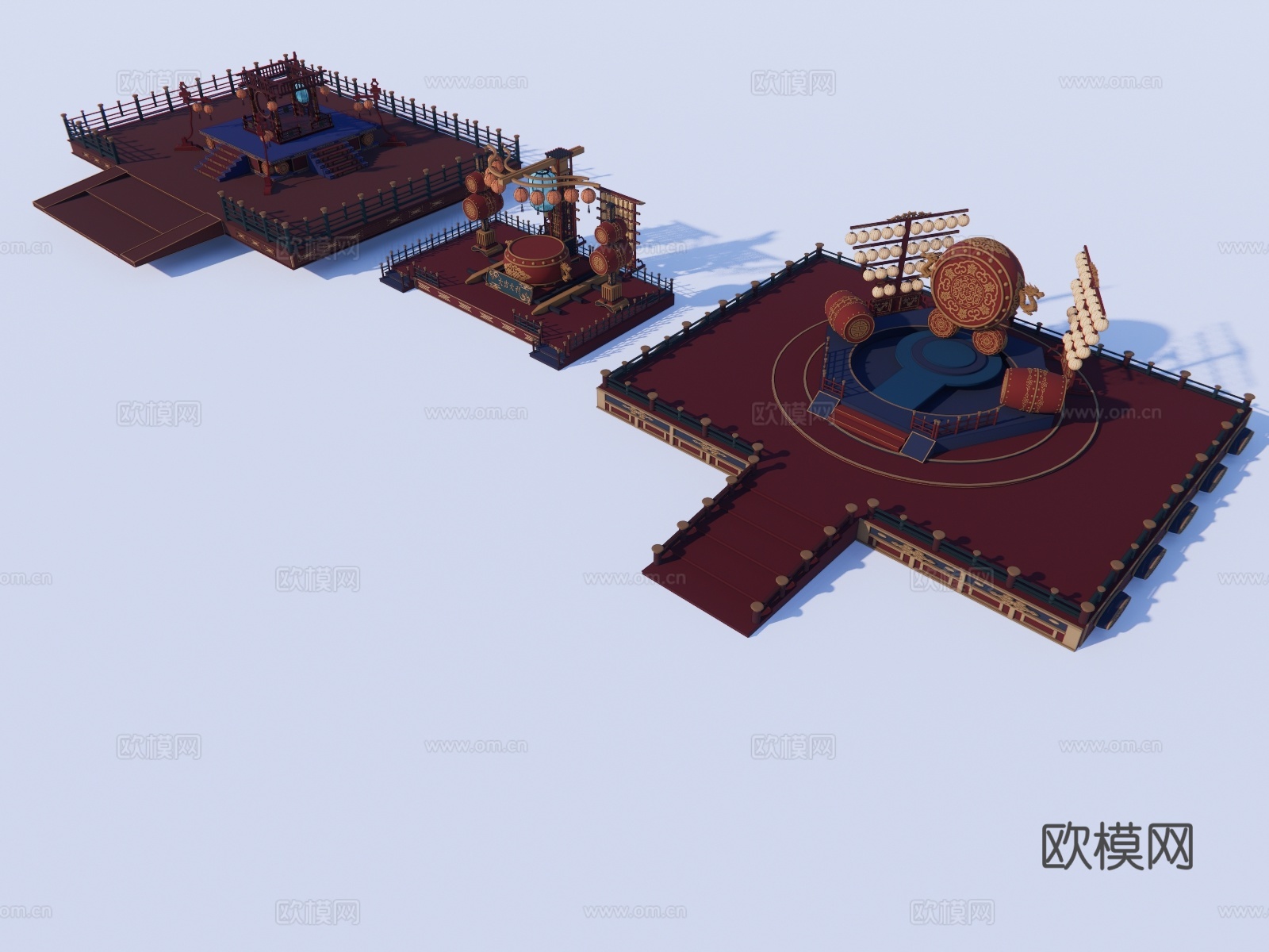 活动美陈舞台su模型