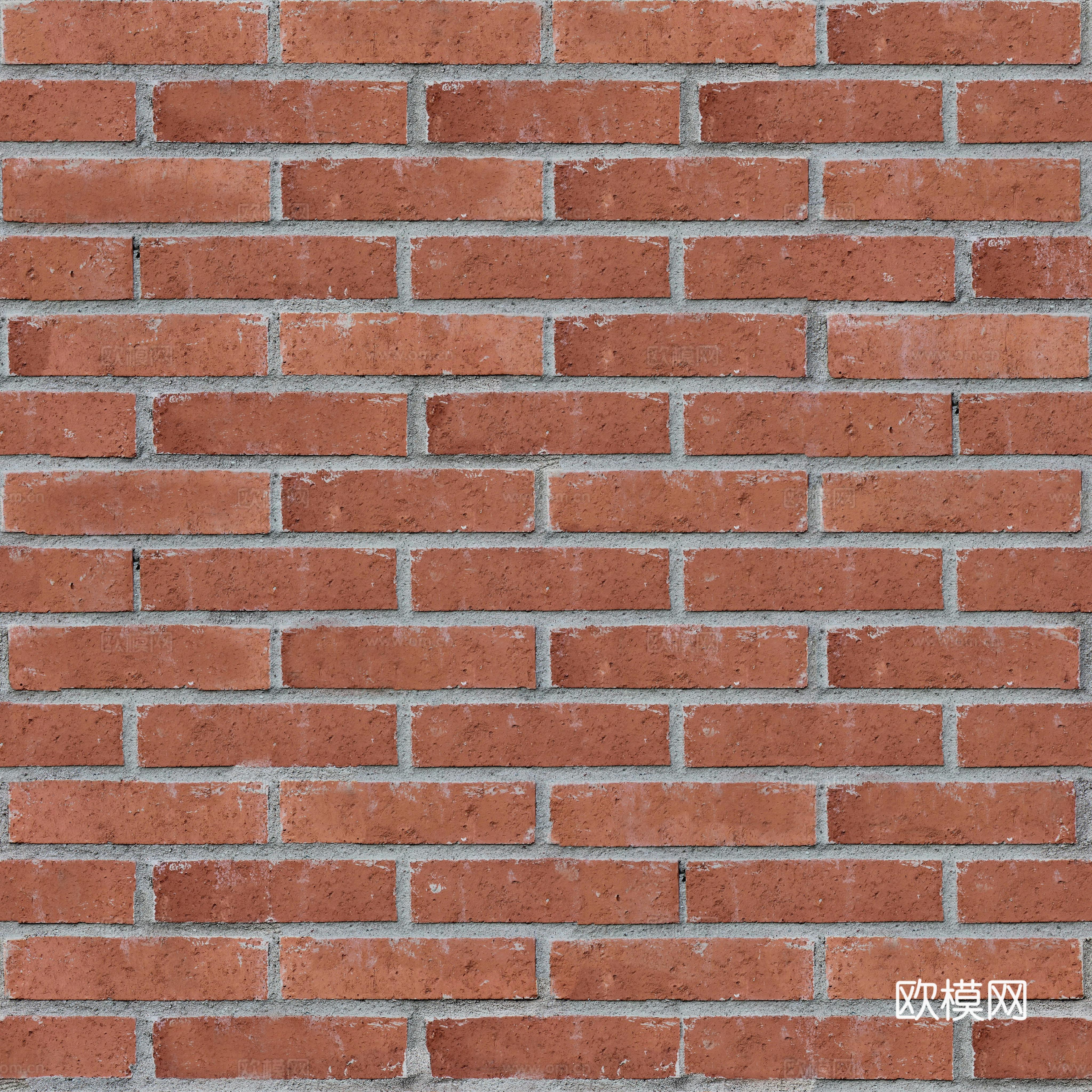 无缝红砖墙