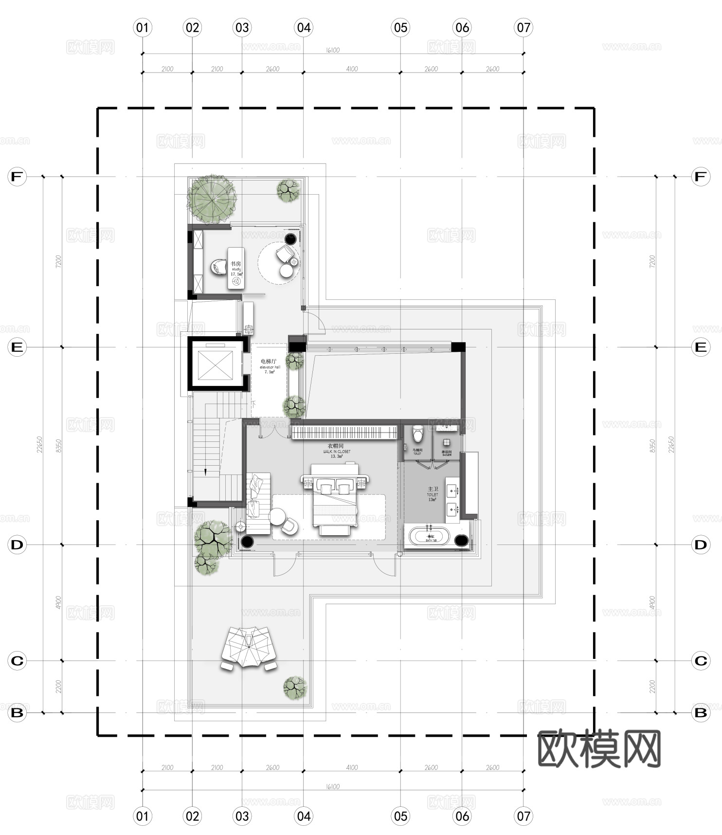 轻奢别墅 样板间 最新全套施工图 效果图合集cad施工图