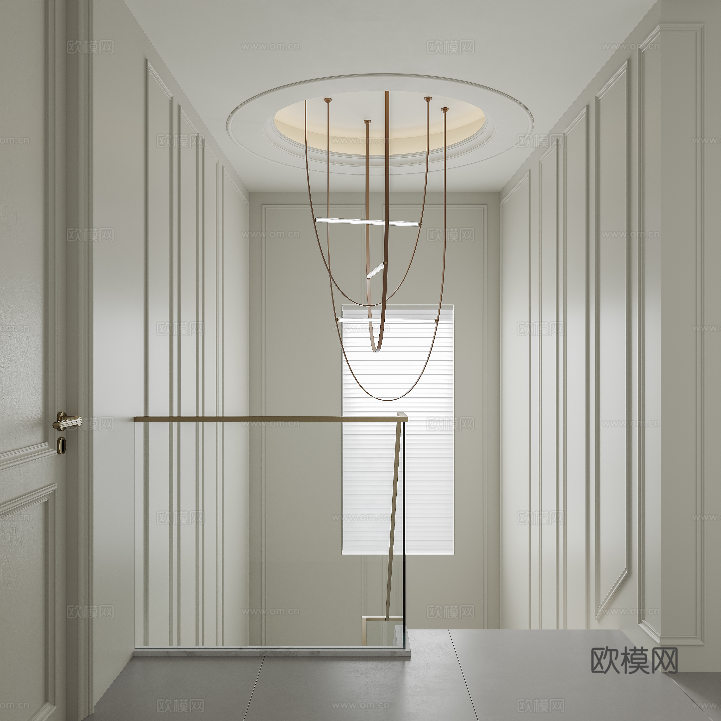 法式风格复式楼装修效果cad施工图