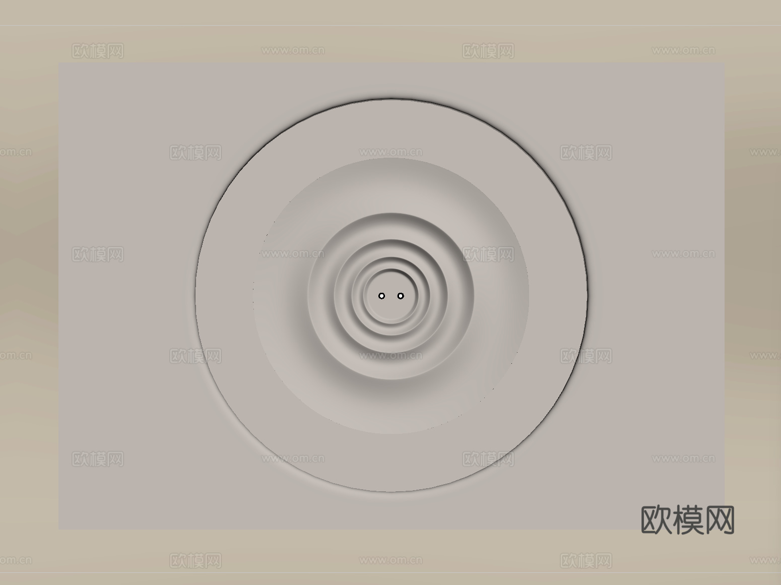 现代圆形吊顶 天花吊顶su模型