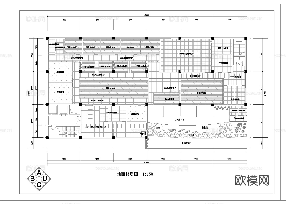 1100平中餐厅 最新全套施工图合集cad施工图cad施工图