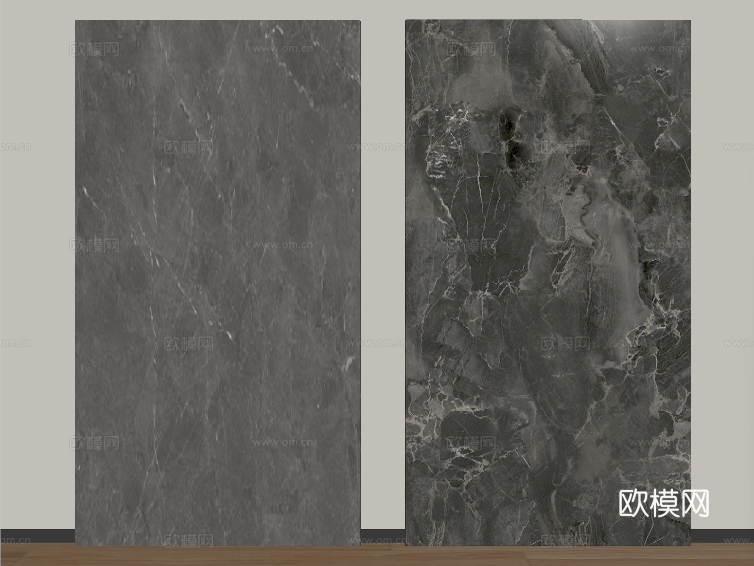 现代大理石 大理石护墙板 石材 墙饰板su模型