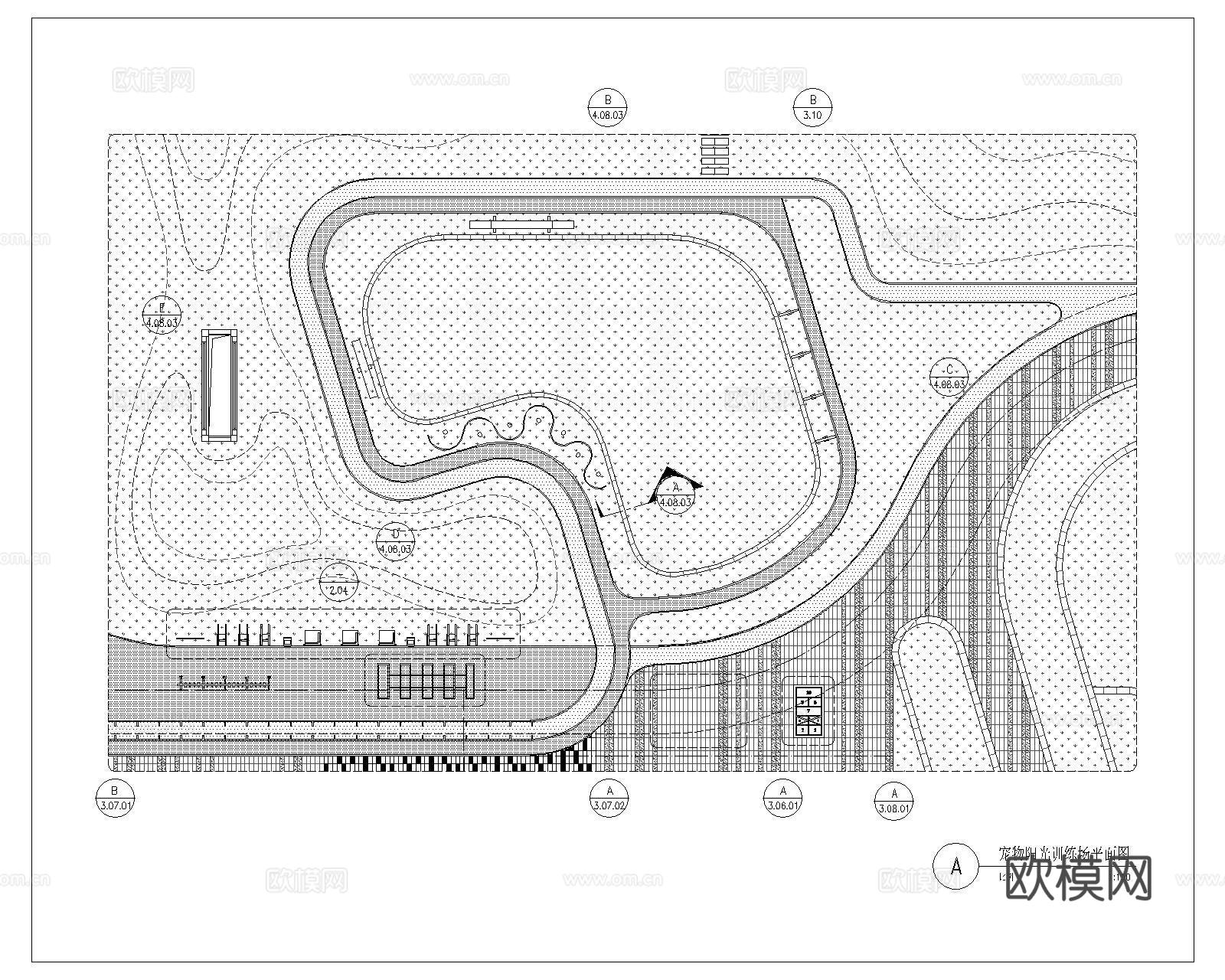萌宠乐园CADcad施工图下载（渲染图5）