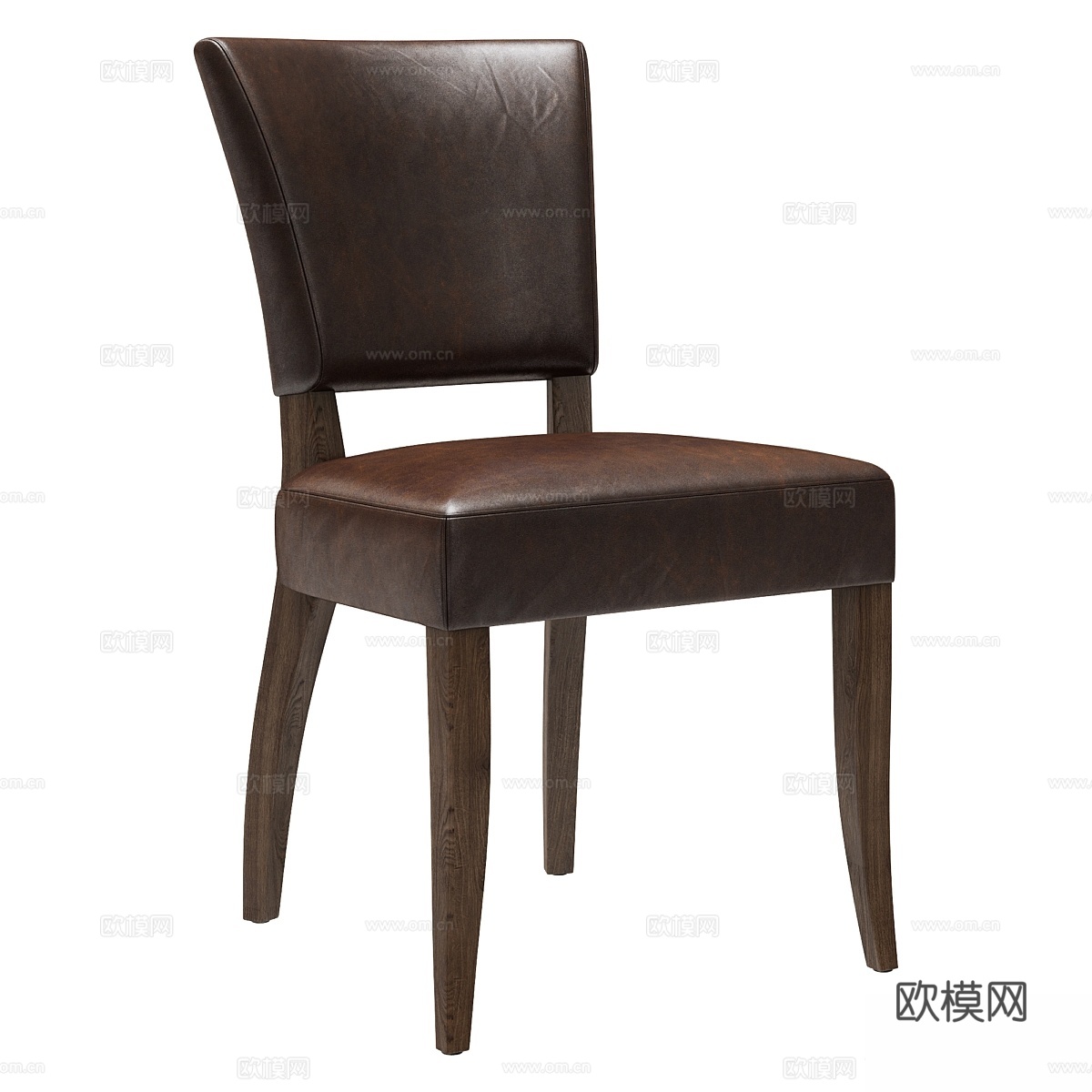 Restoration Hardware Adele皮革边椅3d模型下载