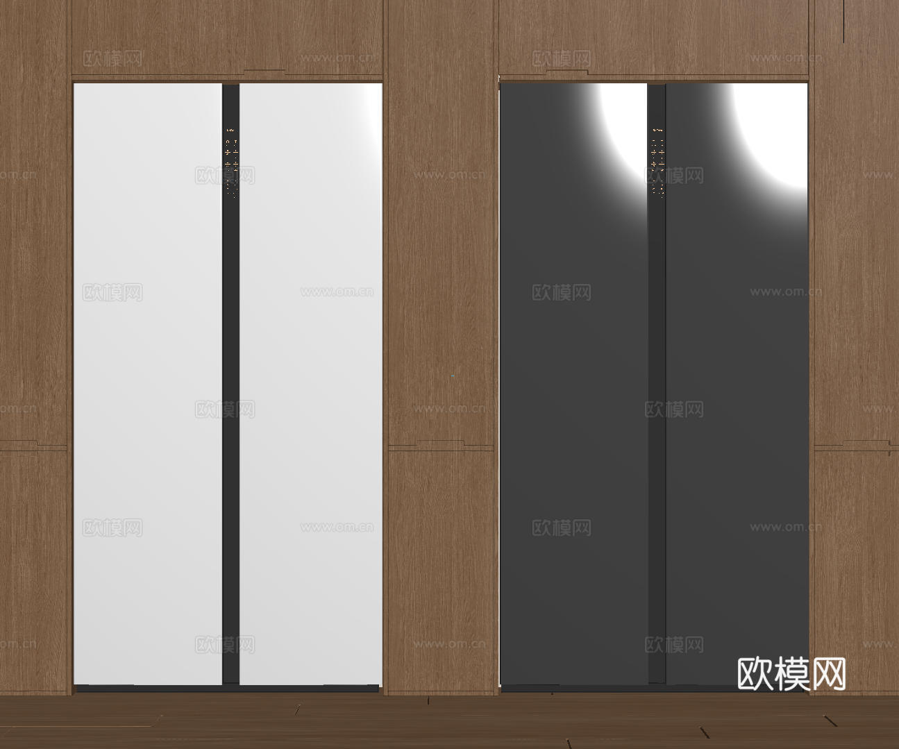 现代极简洗手台 中古浴室柜 台盆柜 装饰品摆件 镜子 卫生间su模型