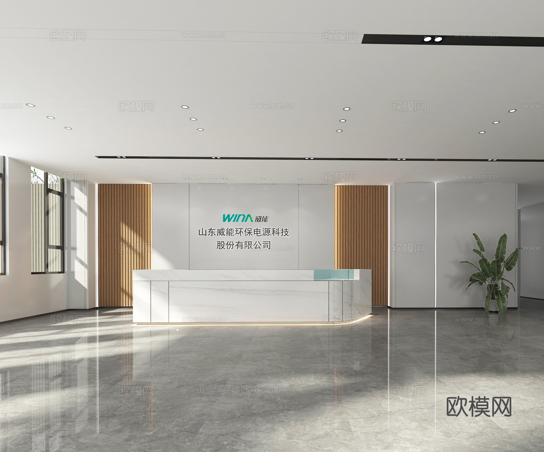 办公楼大堂 最新全套施工图 效果图合集cad施工图