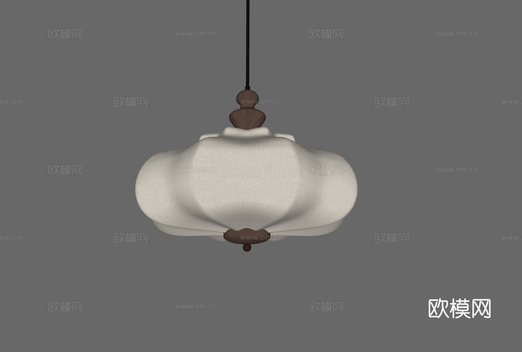 中古风吊灯su模型