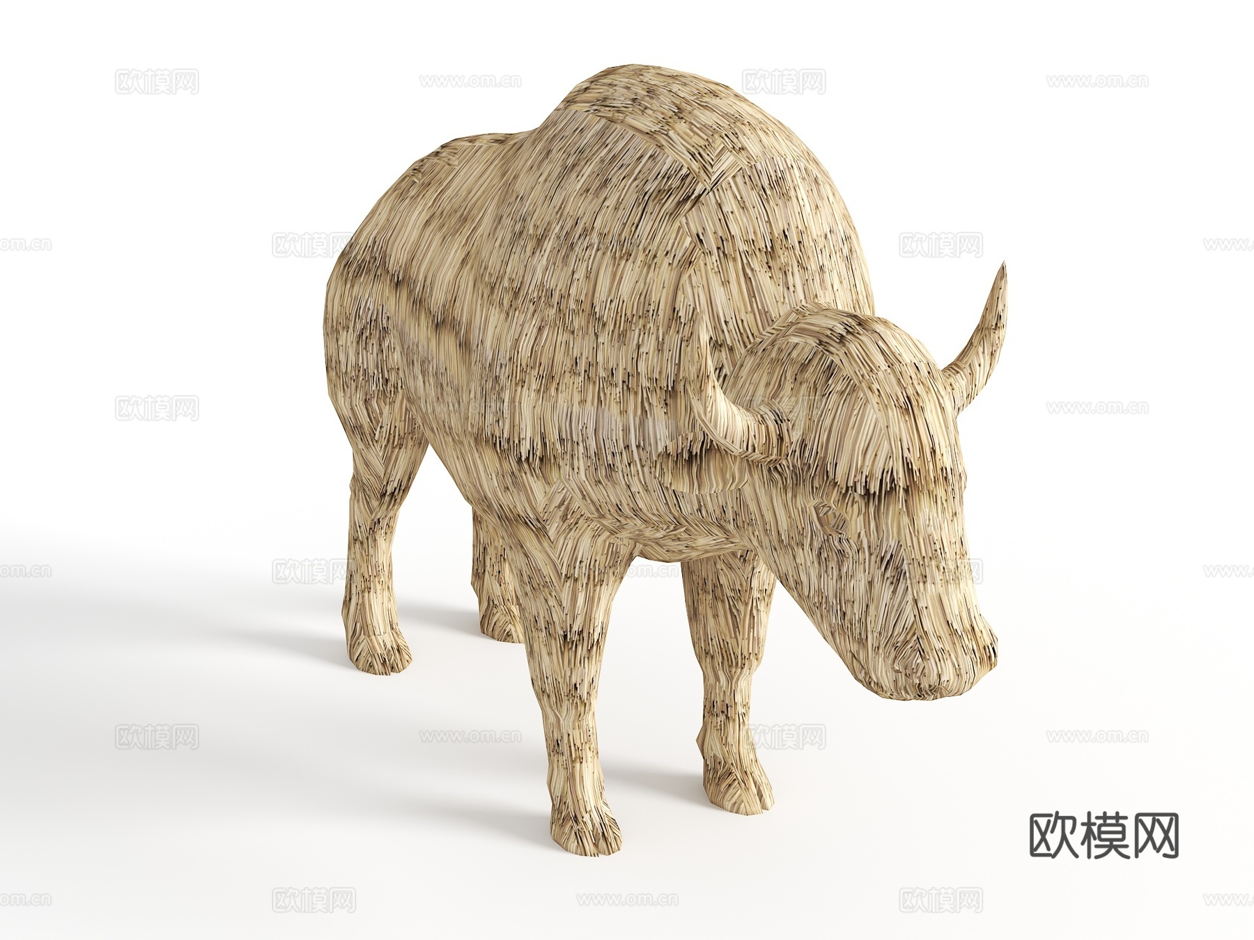 茅草雕塑 动物雕塑 农田雕塑 农田拍照打卡 农场雕塑 农场动su模型