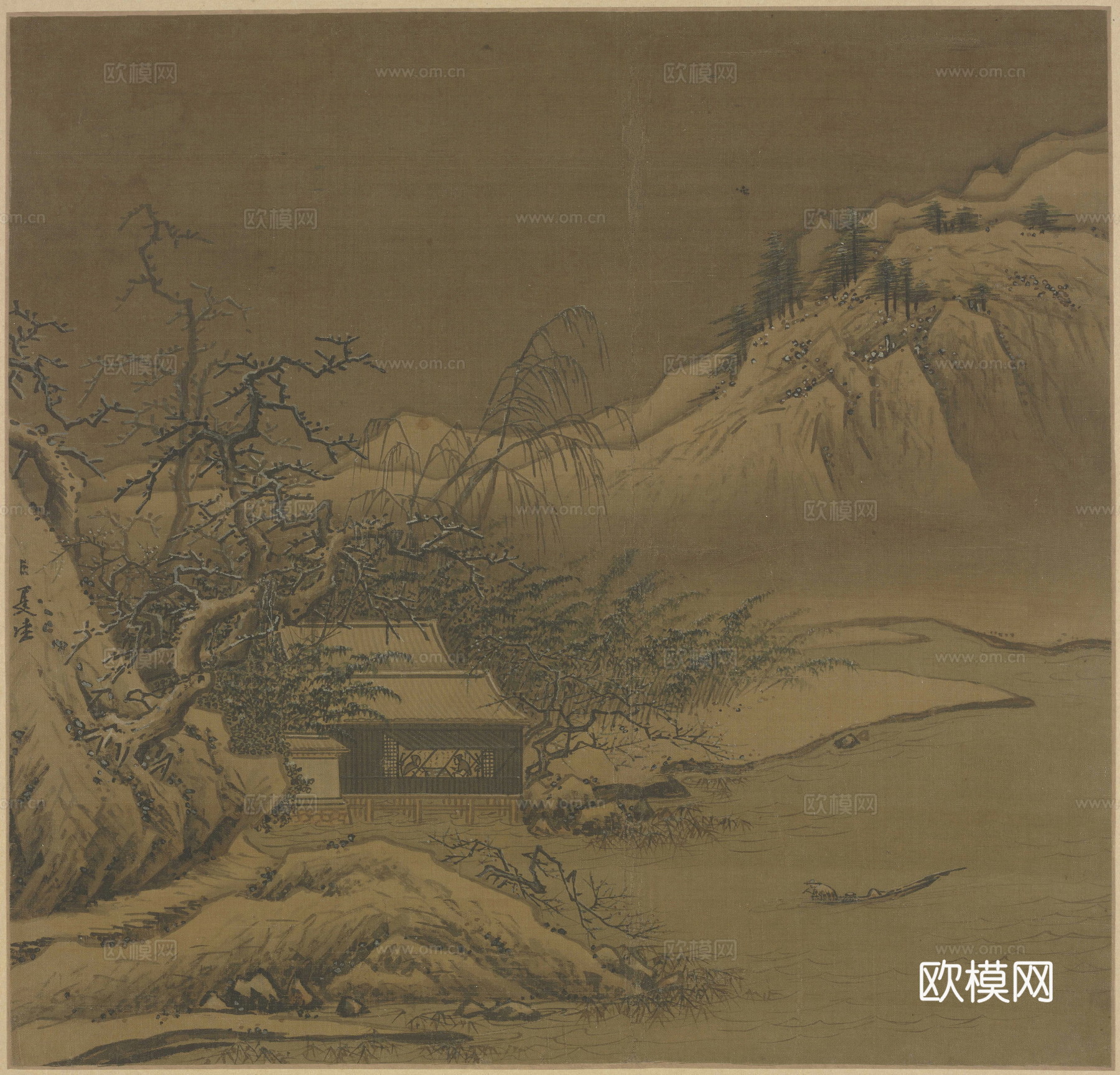 现代其他挂画_油画_字画_水墨画贴图