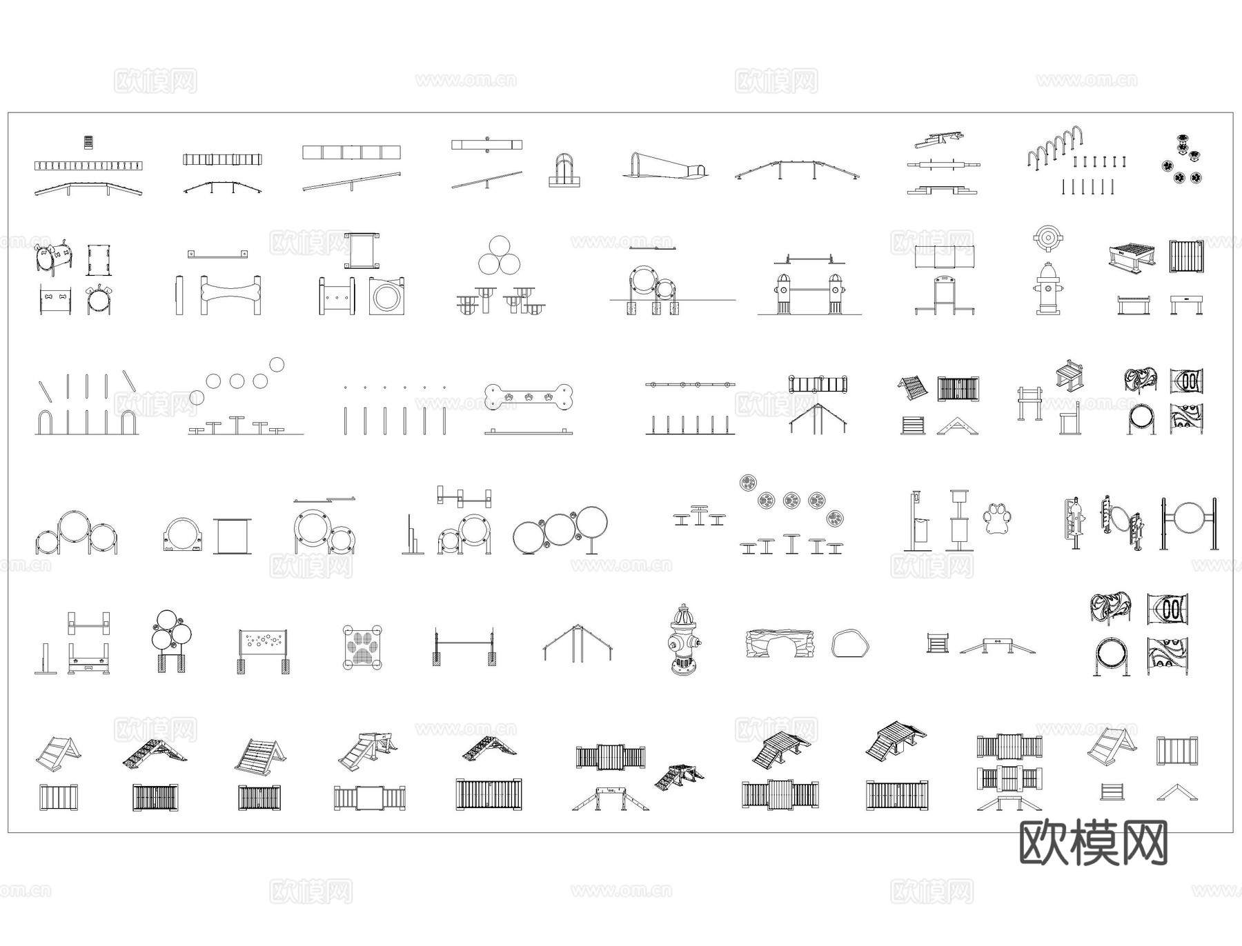 萌宠乐园CADcad施工图下载（渲染图6）