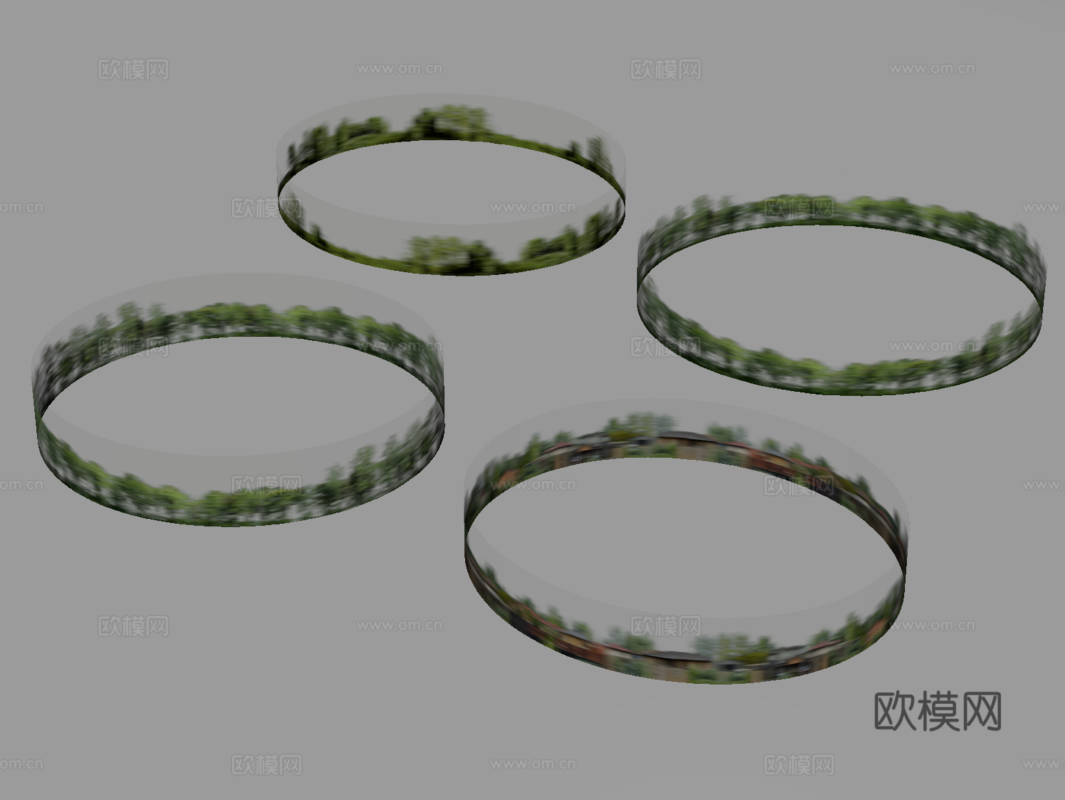 现代背景 环绕背景 城市背景 森林背景 外景贴图su模型