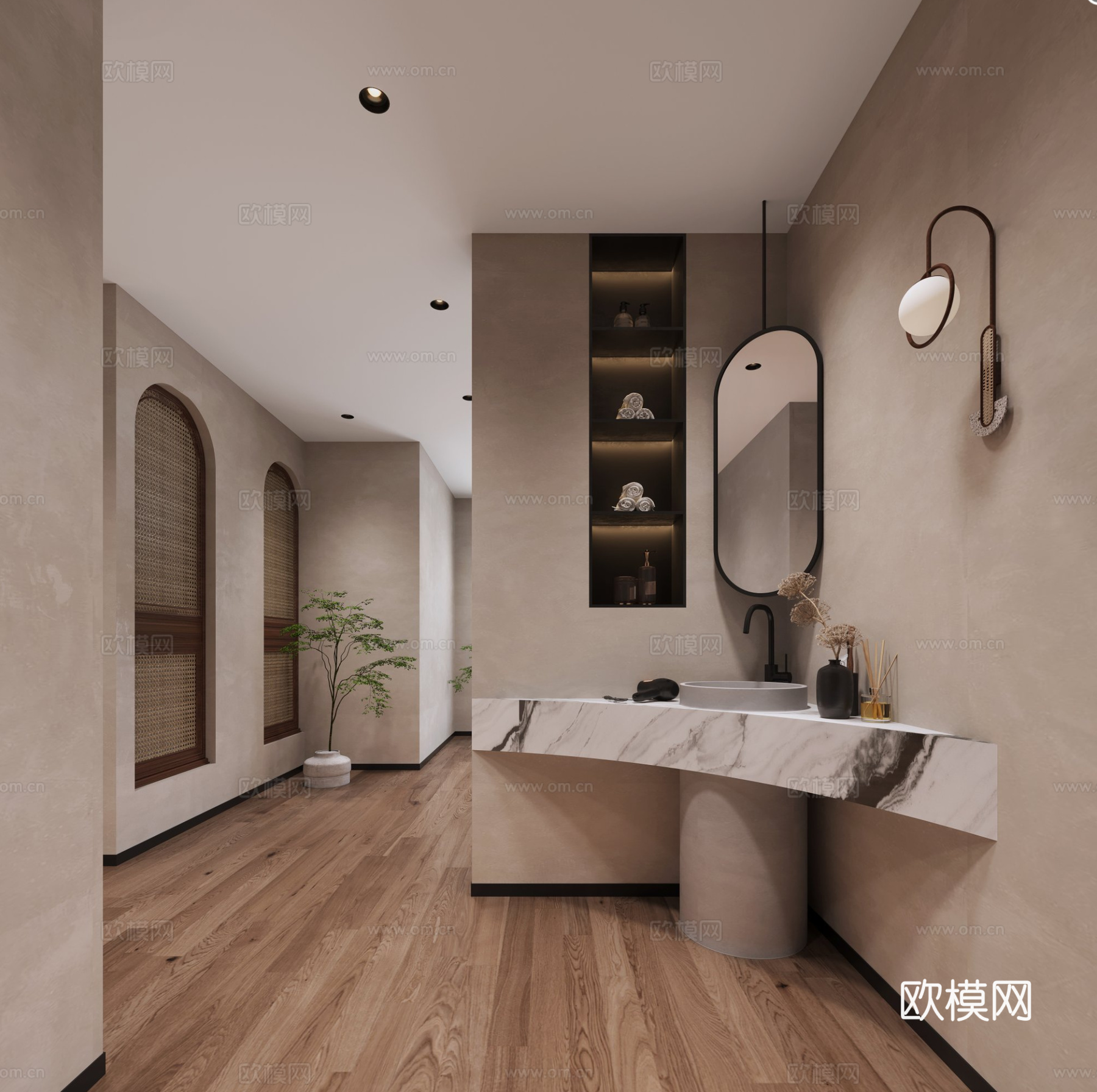 轻奢别墅 样板间 最新全套施工图 效果图合集cad施工图