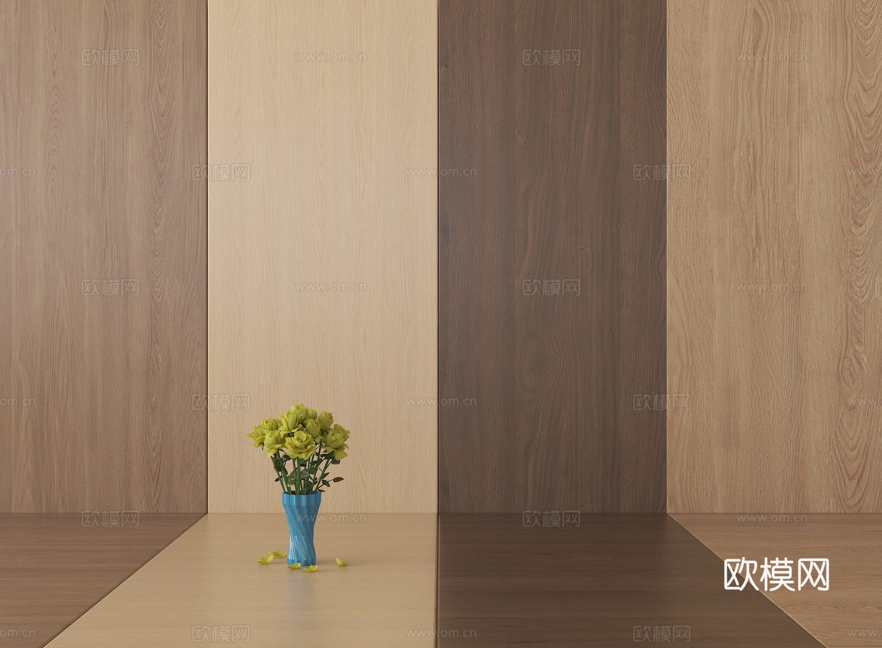 现代护墙板 木饰面护墙板 墙饰板 木饰面背景墙su模型