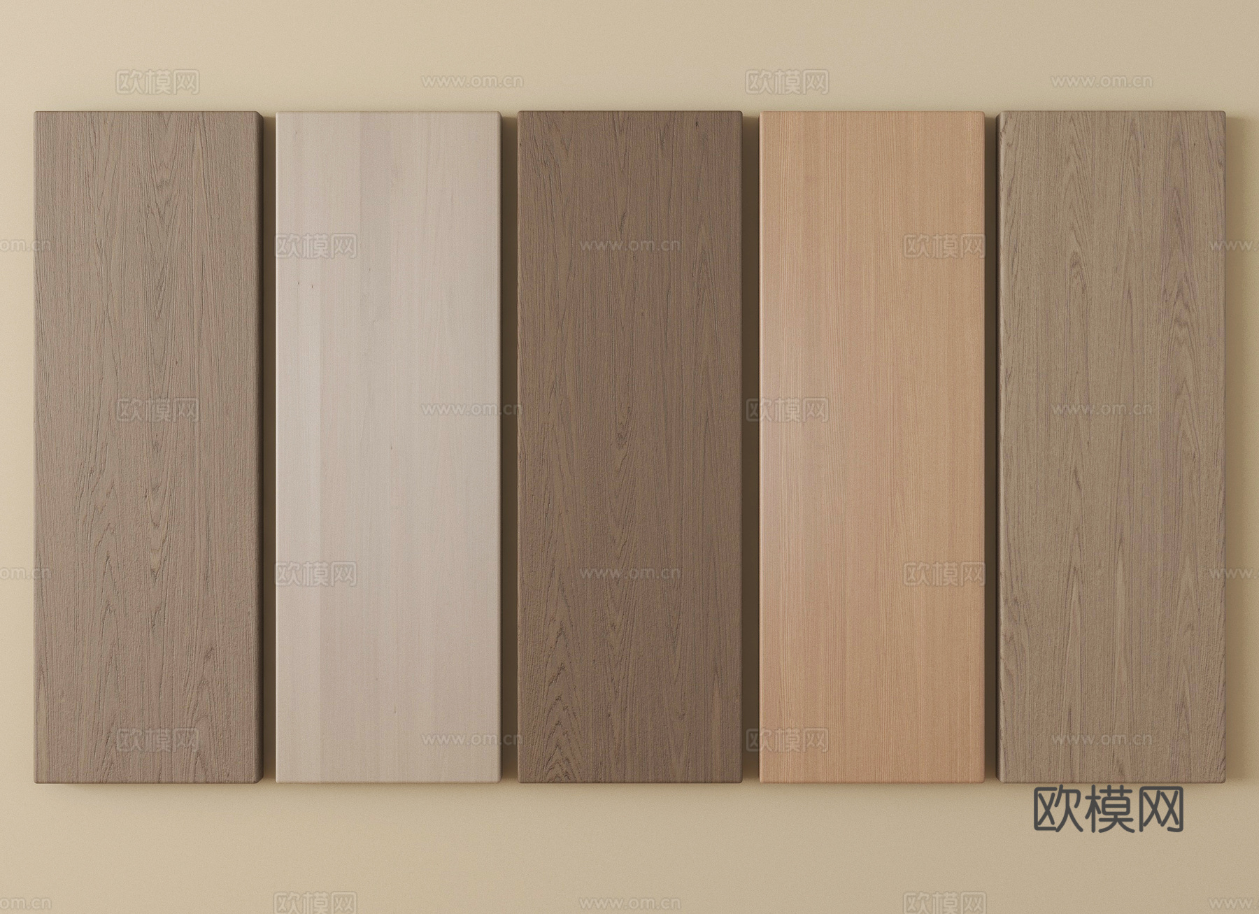 现代护墙板 木饰面护墙板 墙饰板 木饰面背景墙su模型