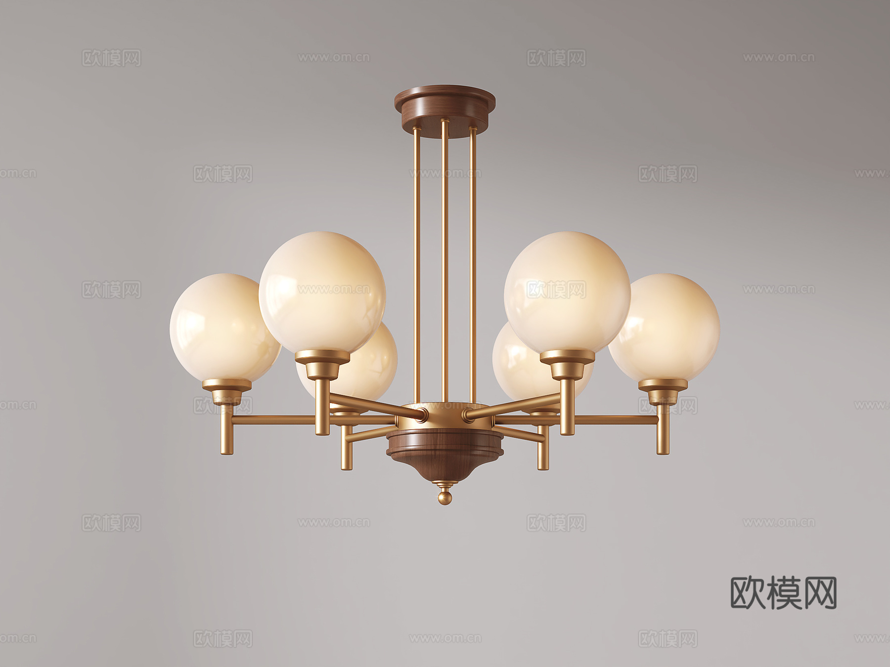 中古风吊灯su模型