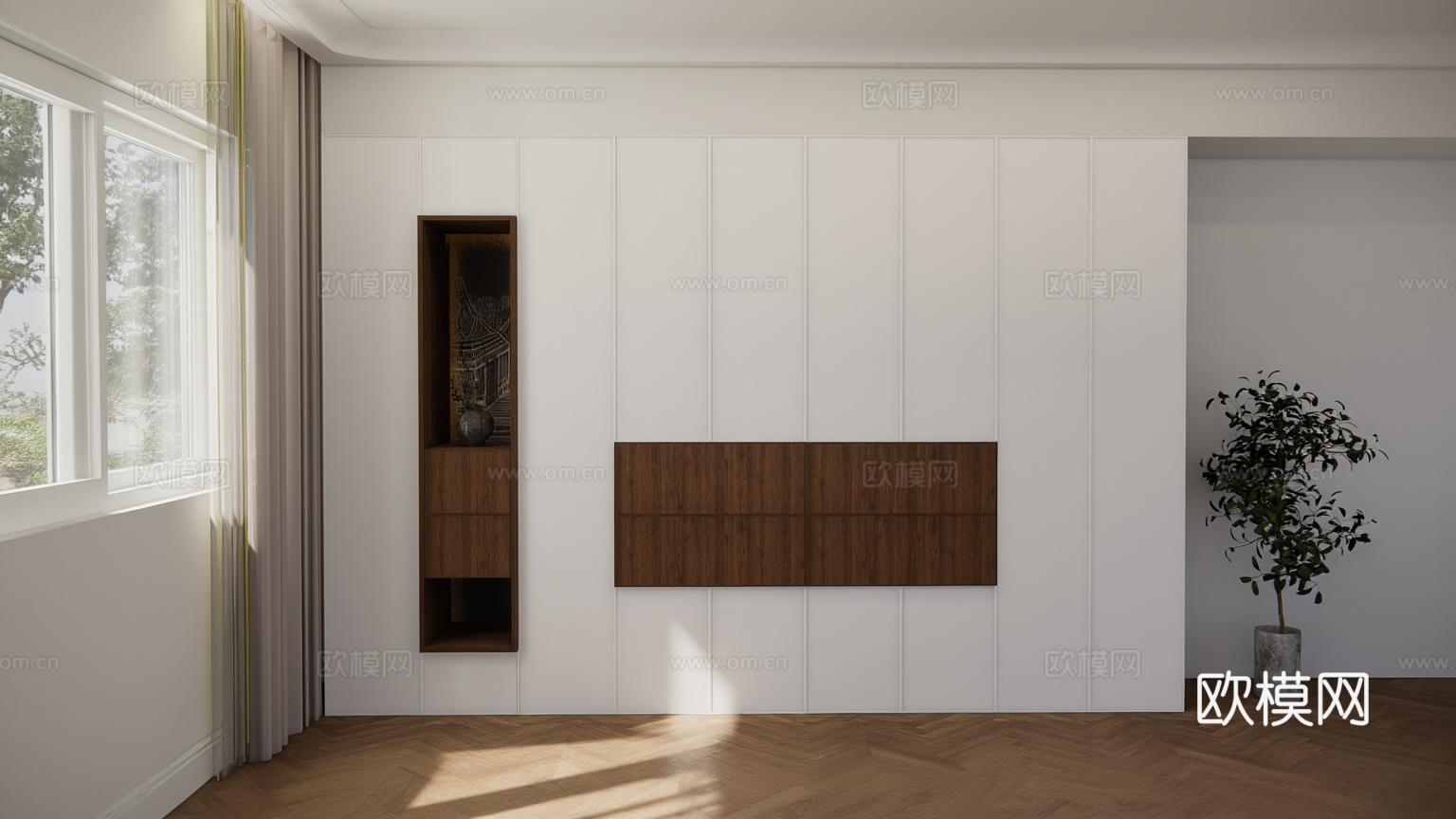 宋氏储藏柜中古风衣柜储藏柜su模型