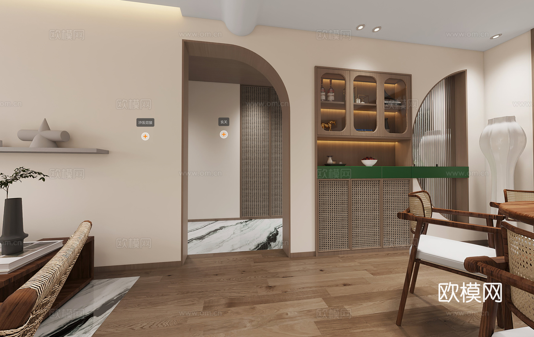 轻奢别墅 样板间 最新全套施工图 效果图合集cad施工图