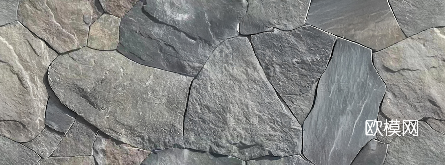 日式复古地砖_无缝冰裂纹石墙_铺路石_大理石拼花贴图
