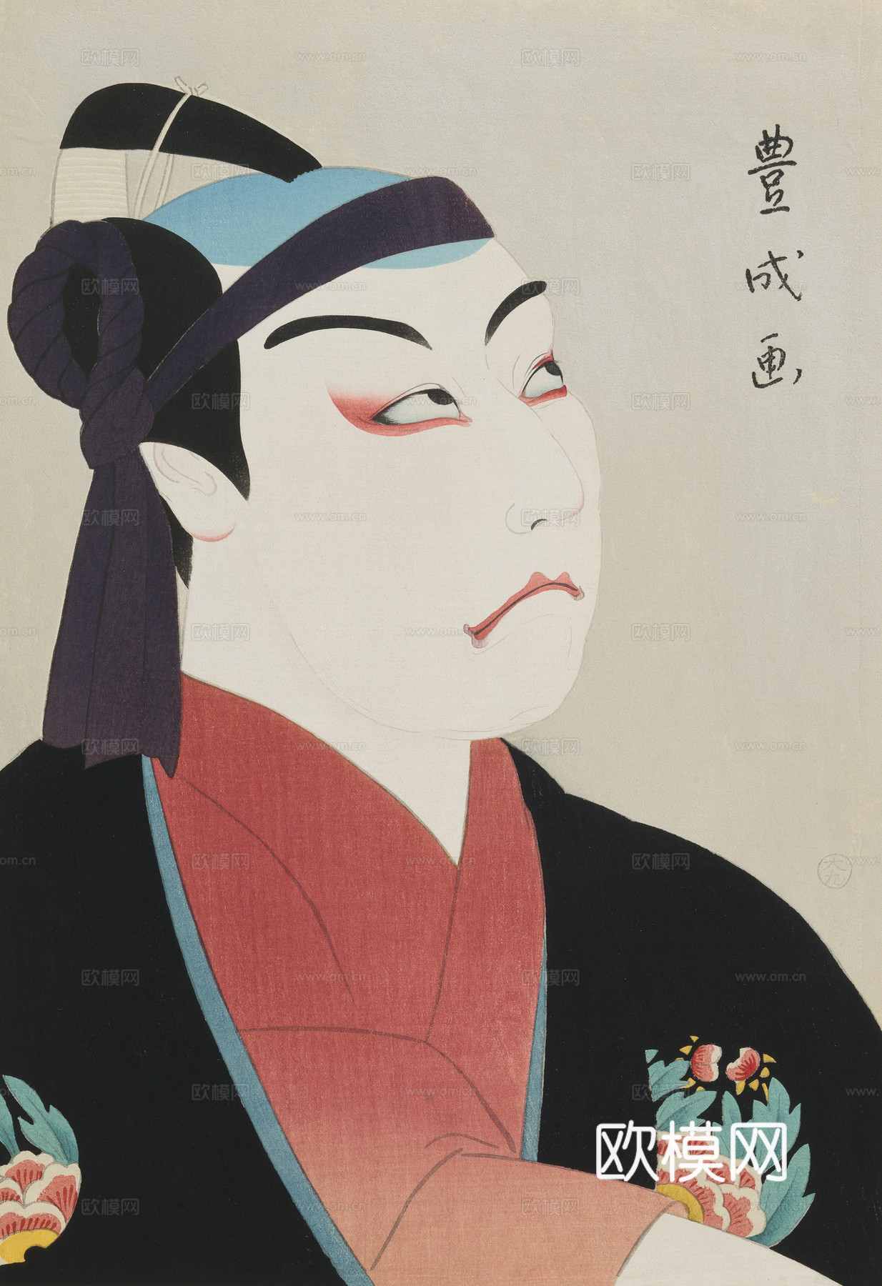 日本浮世绘人物画，日本清新人物画94