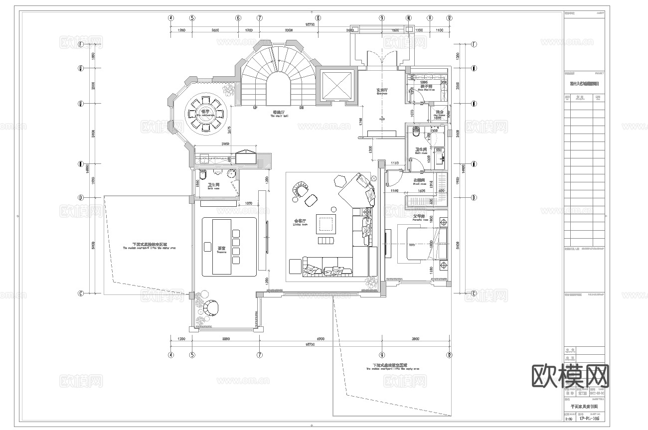 轻奢别墅 样板间 最新全套施工图 效果图合集cad施工图