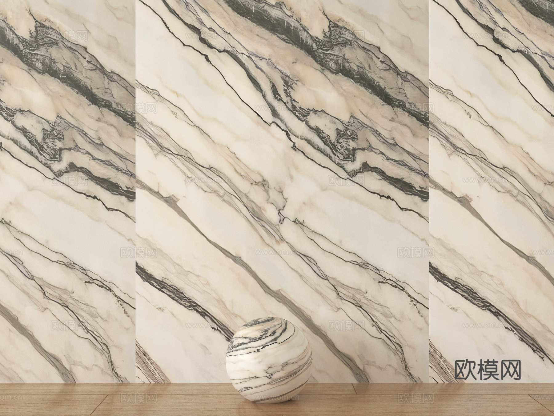 现代石材 大理石 奢石 岩板 护墙板 背景墙su模型