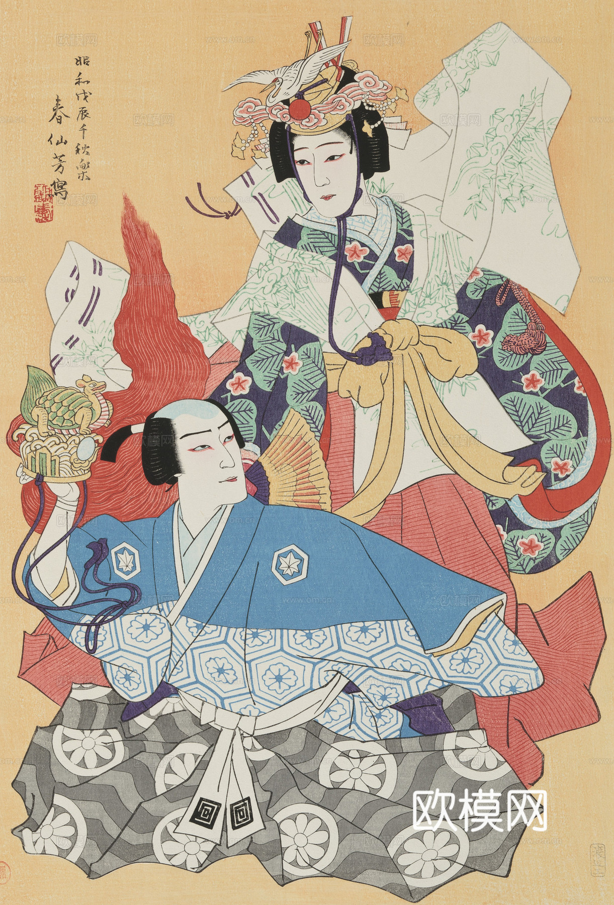 日本浮世绘人物画2 (2)