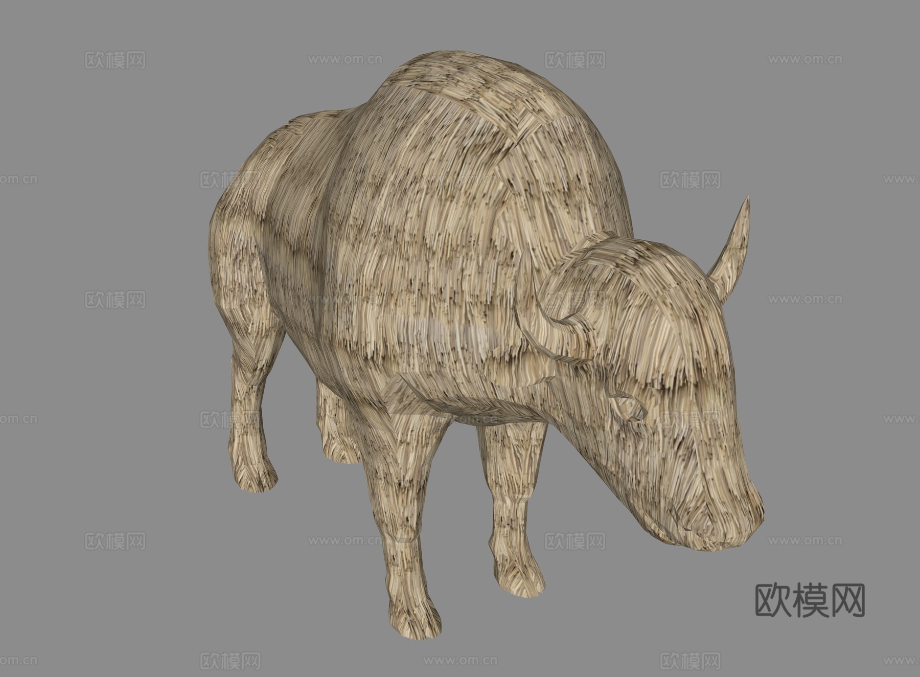 茅草雕塑 动物雕塑 农田雕塑 农田拍照打卡 农场雕塑 农场动su模型