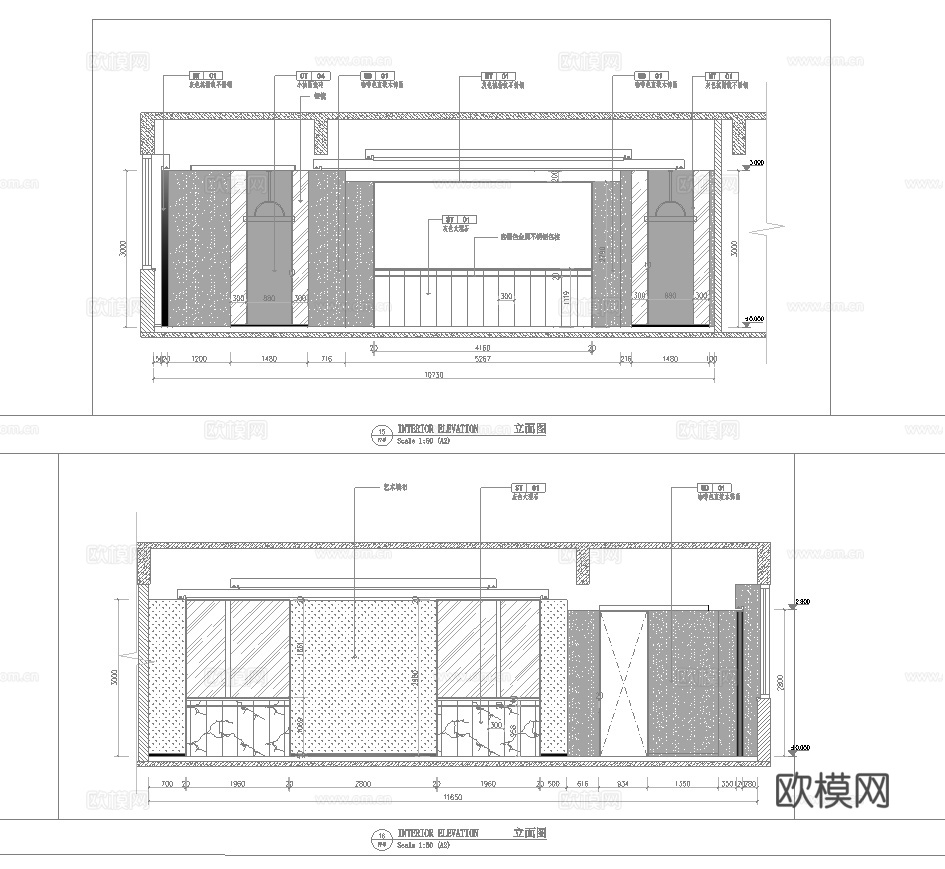 1400平中餐厅 最新全套施工图合集cad施工图cad施工图