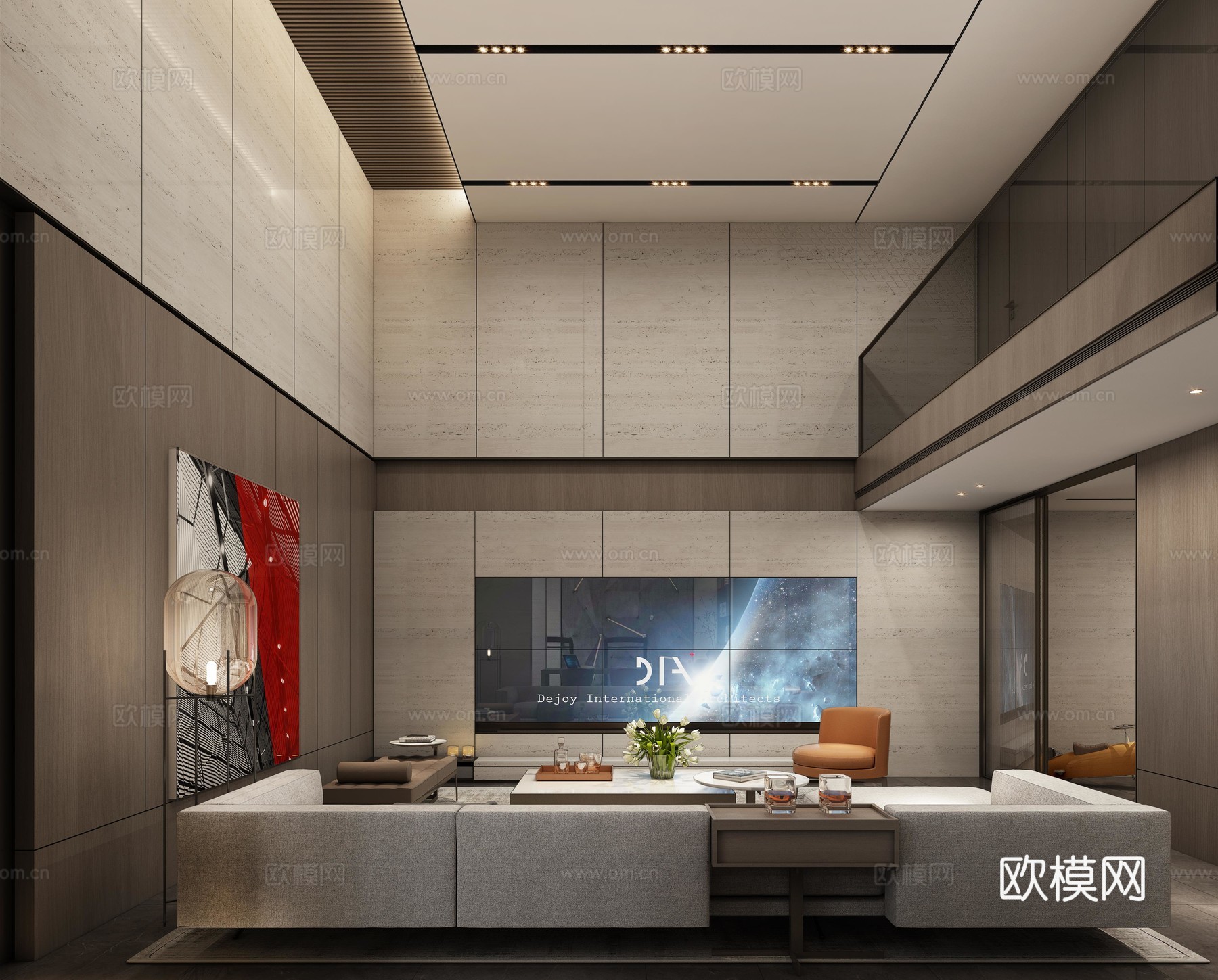 轻奢别墅 样板间 最新全套施工图 效果图合集cad施工图