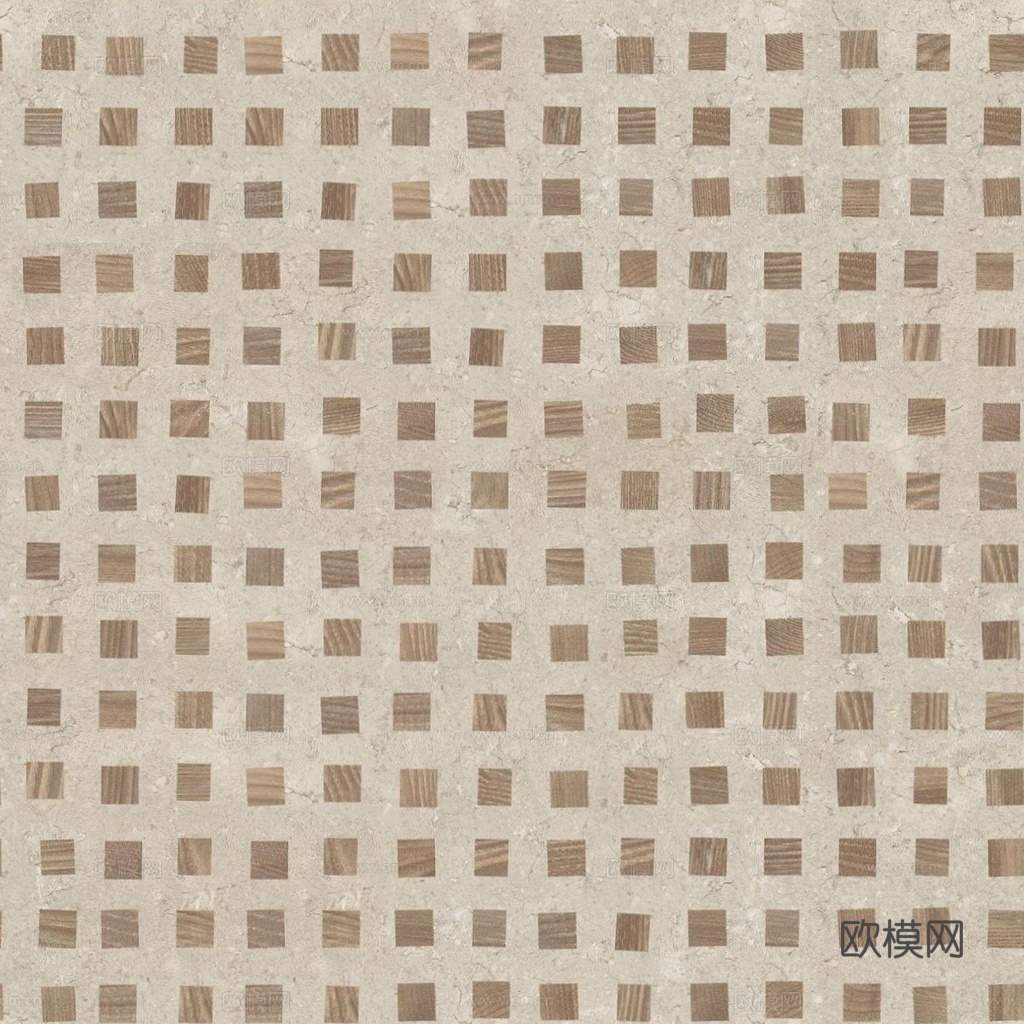无缝黄色方格阵列石材拼花下载